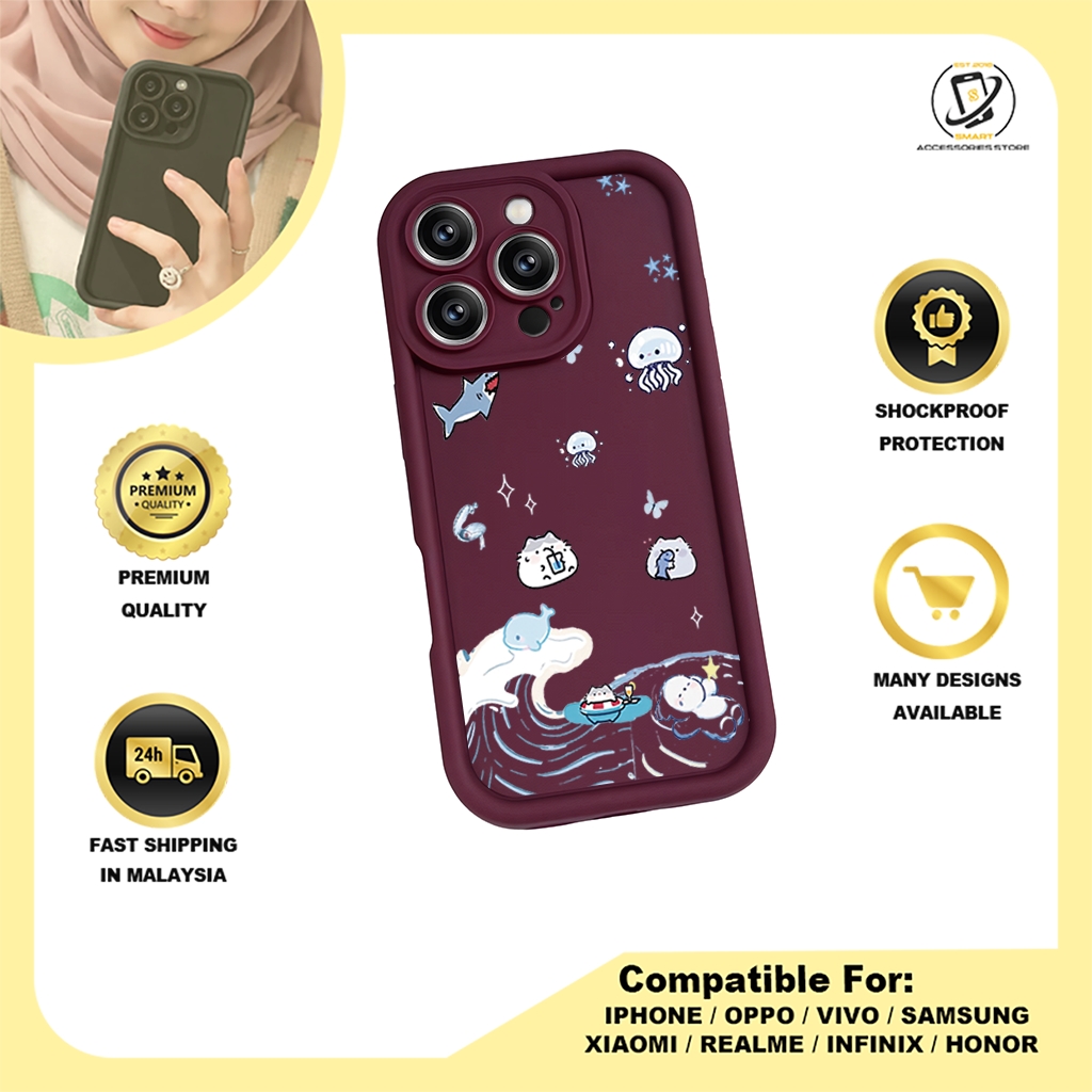 TPU DESIGN CASE PHONE FOR REALME - DESIGN SHARK B