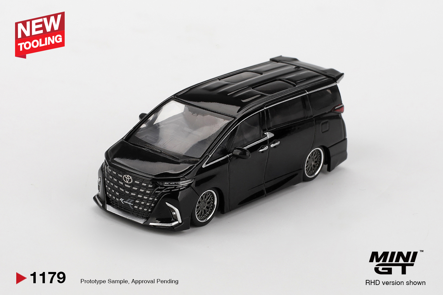Mini GT 1/64 Toyota Alphard 40 KUHL Black - MGT01179-BL