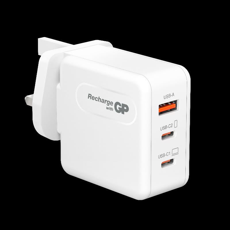 GP 超霸 65W USB-C 及 USB-A GaN三接口快速充電器
