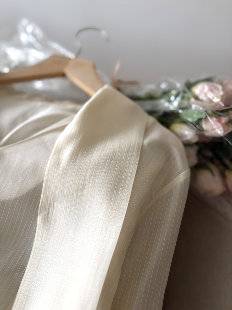 Aurelie Scarf-Tie Blouse (Cream)