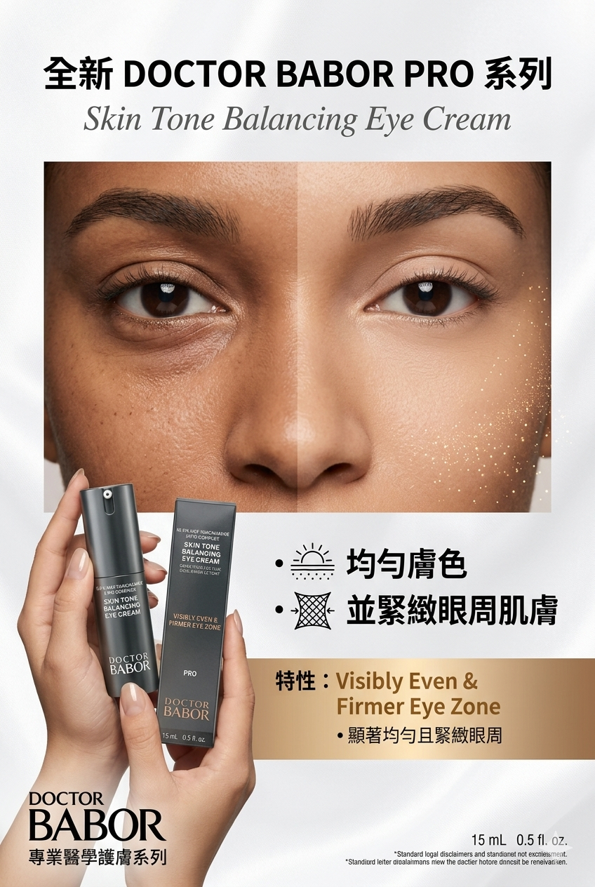全新DOCTOR BABOR PRO 系列 Skin Tone Balancing Eye Cream