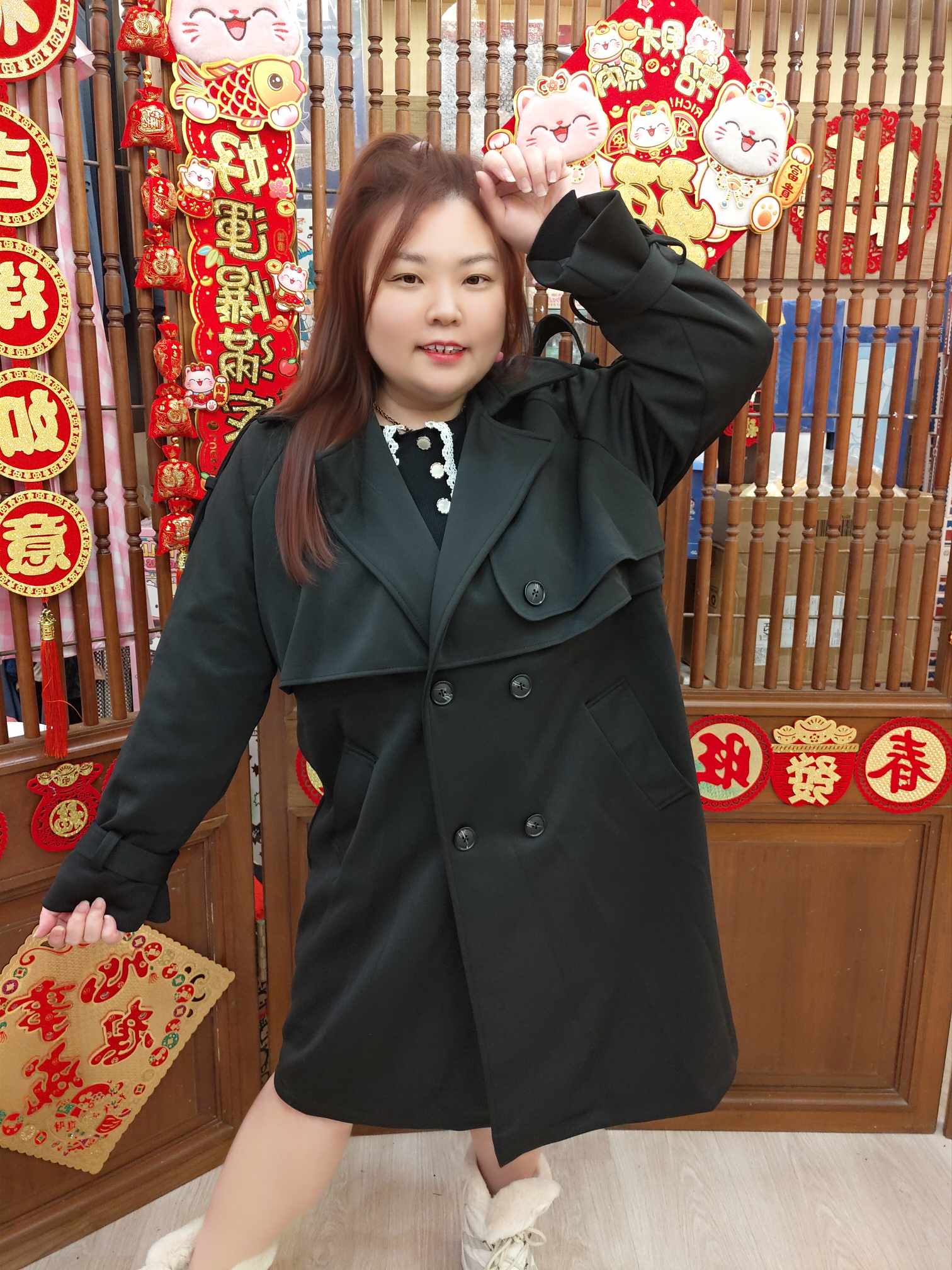 NBA27 可收腰设计款风衣