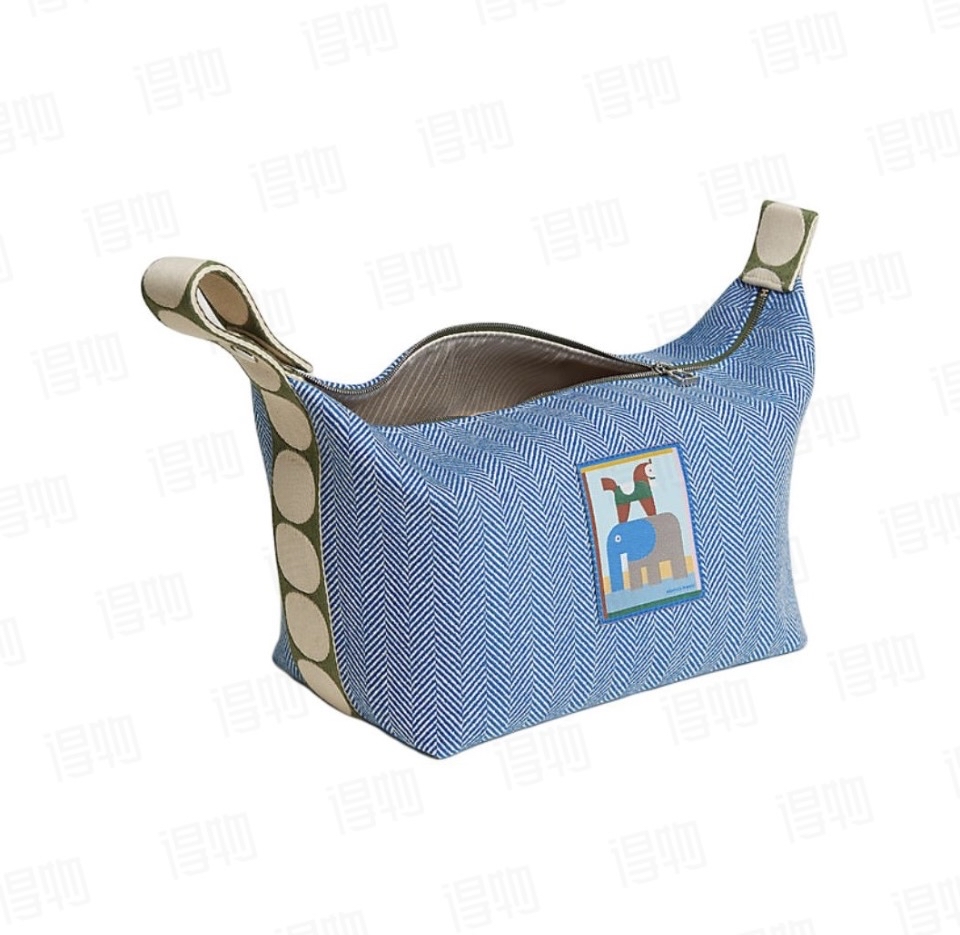 全新HERMES飯盒包Bride-A Brac 26大尺寸藍色