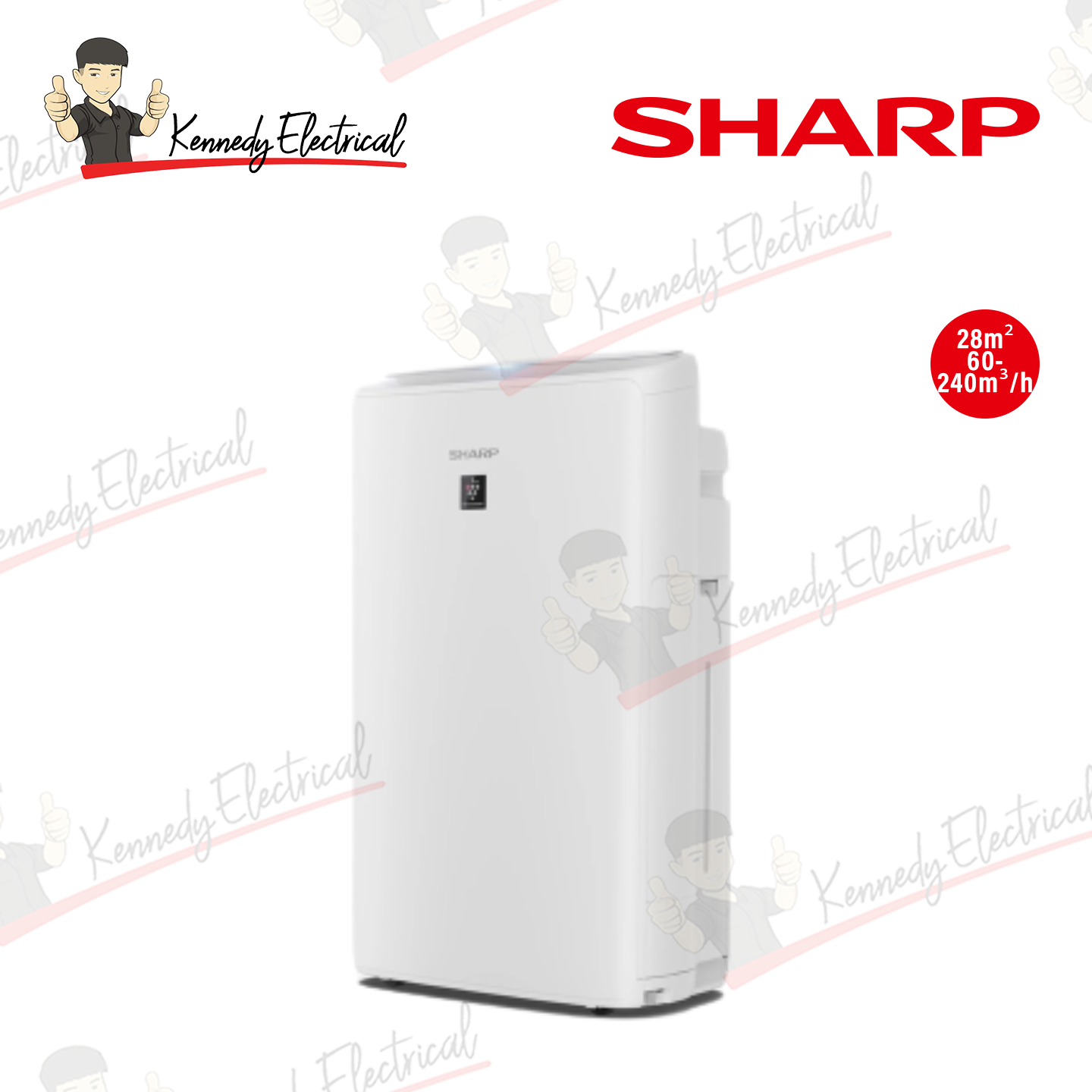Sharp 28m³ Humidifying Air Purifier (KIN40LW)