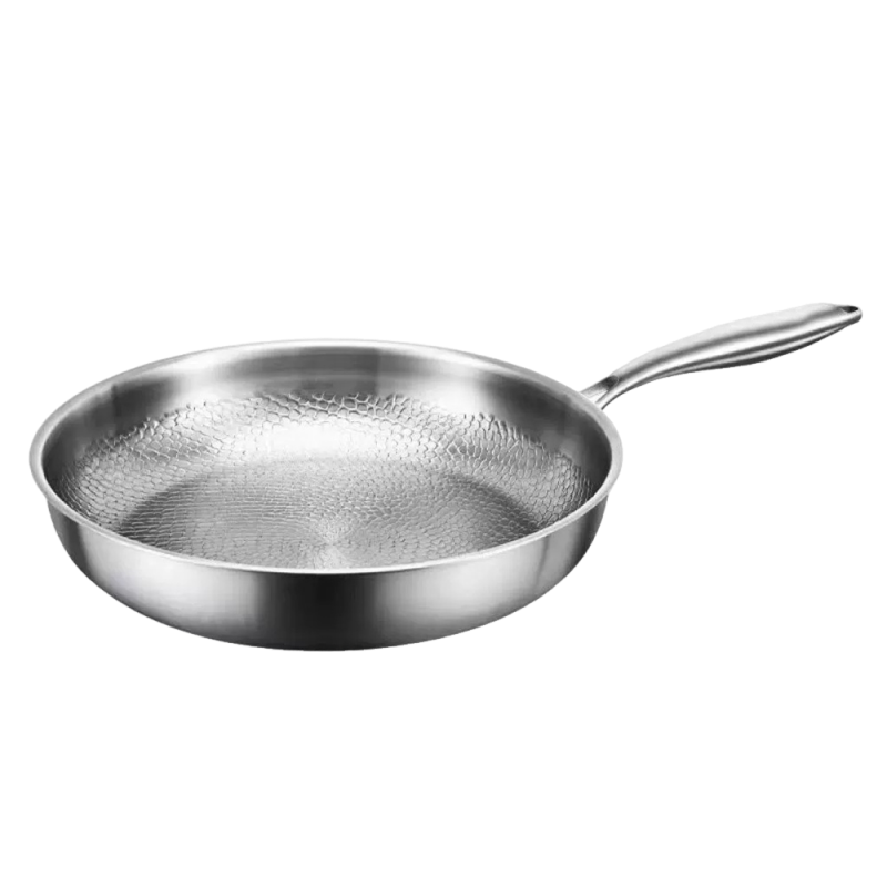 鏽鋼純鈦平底煎鍋 無涂層 30cm 無蓋 ZZ1835