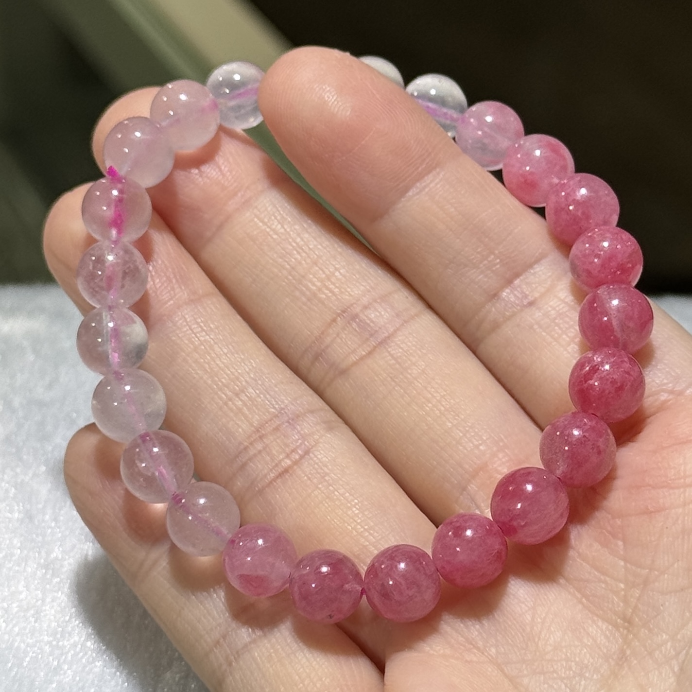 薔薇輝石手串 7.5 mm+/-