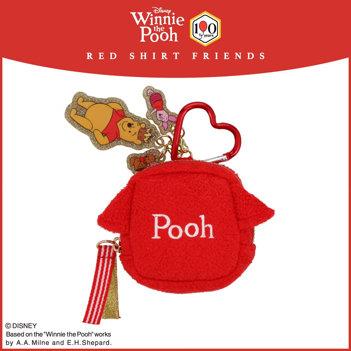🌸 【預訂】Red Shirt Friends Series-Mini Pouch