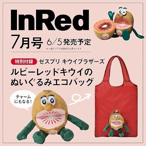 日本 雜誌聯乘 InRed 奇異果 收納 環保袋