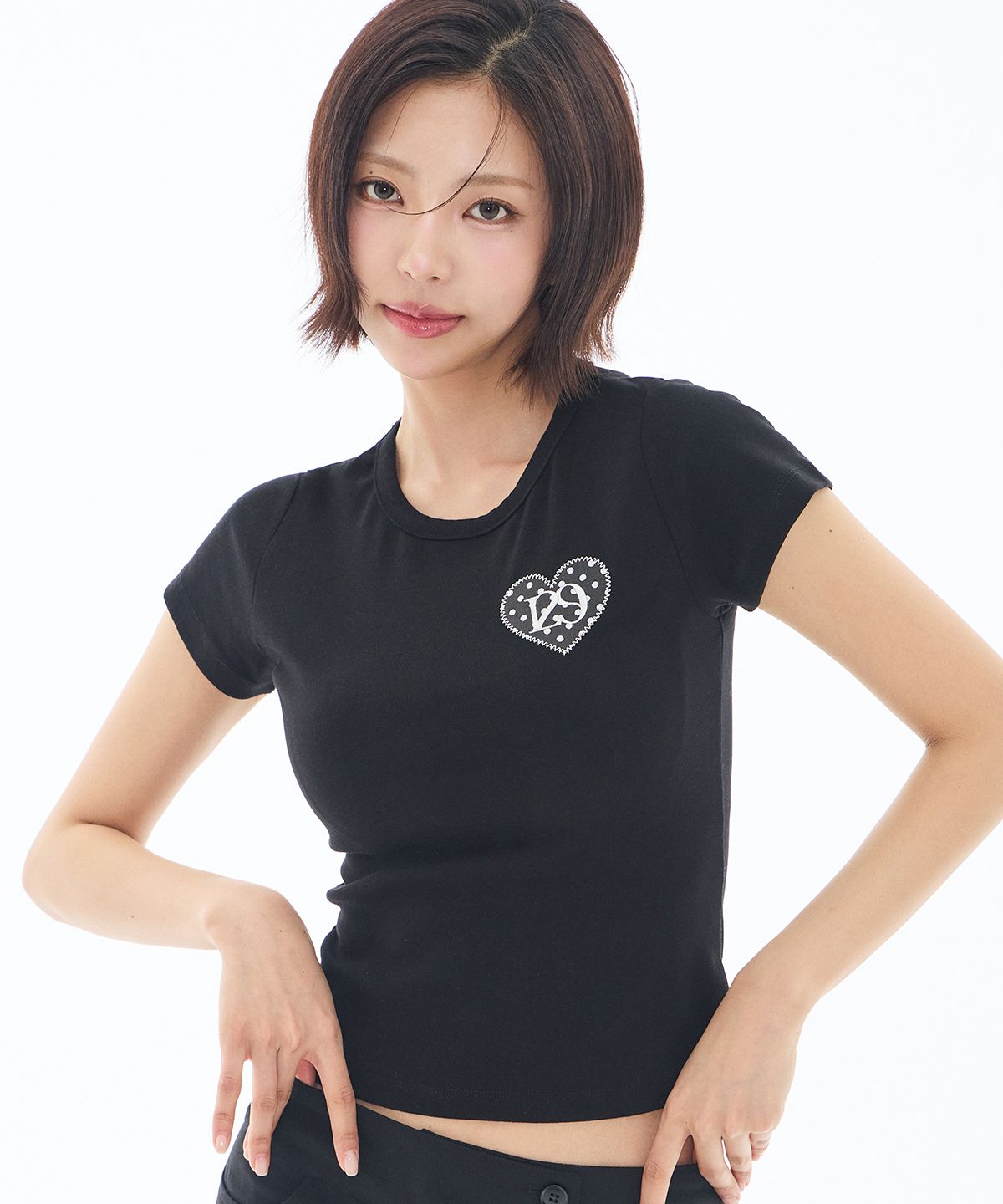 🇰🇷訂購｜ILLIGO｜高恩's Pick｜129 Dot Fitted T-shirt 3色 