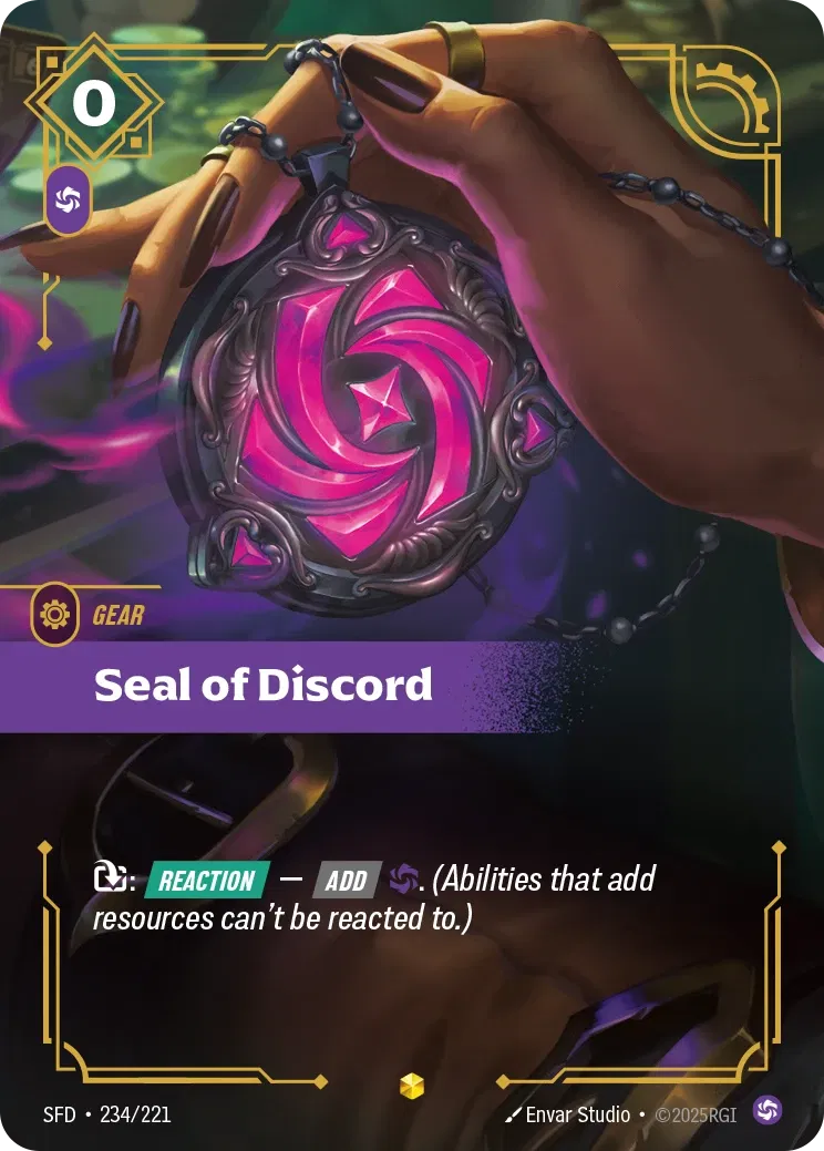 [ Spiritforged - Overnumber ] SFD-234/221 Seal of Discord