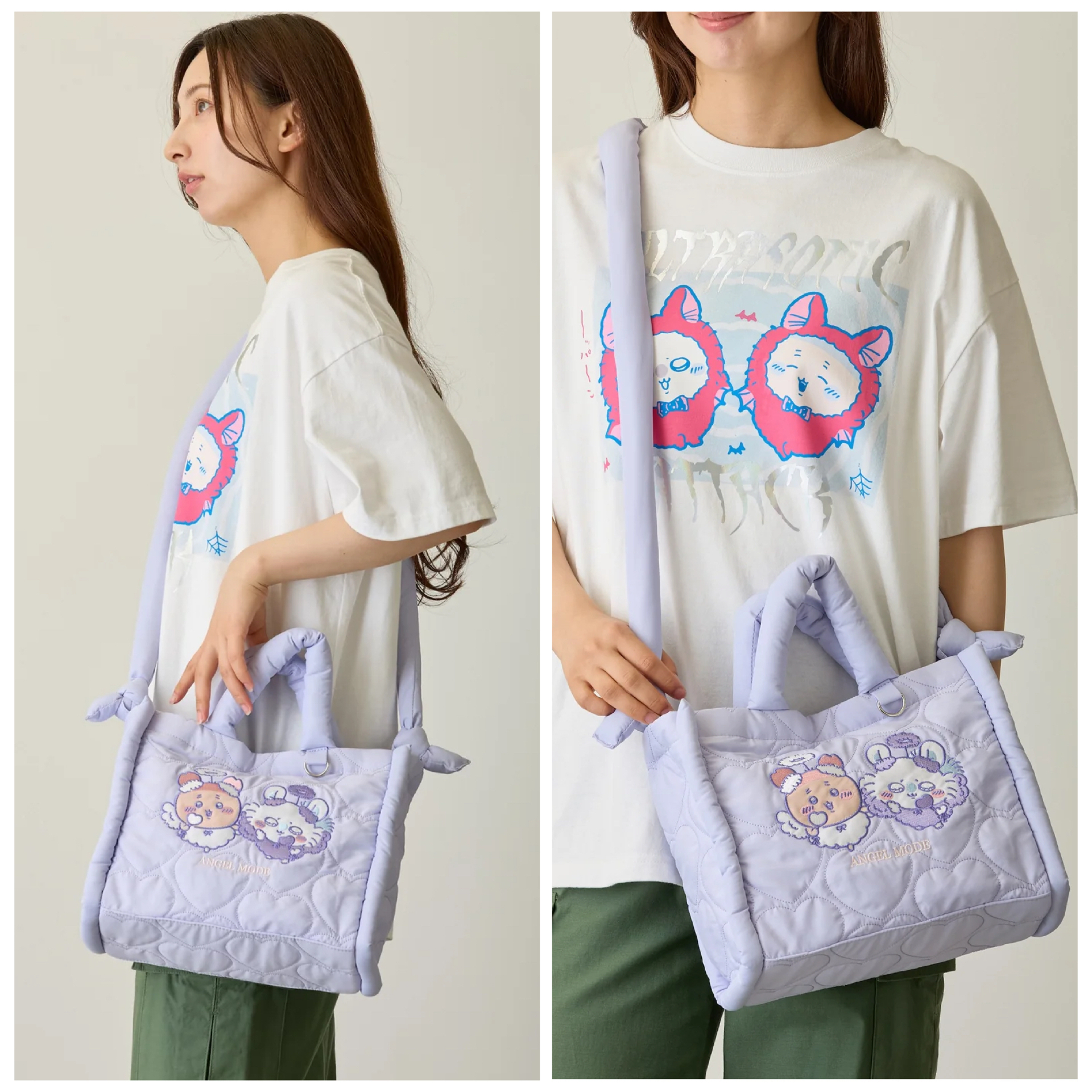 日本預訂📍日本Chiikawa / Joke Bear刺繡兩用手袋 不包郵