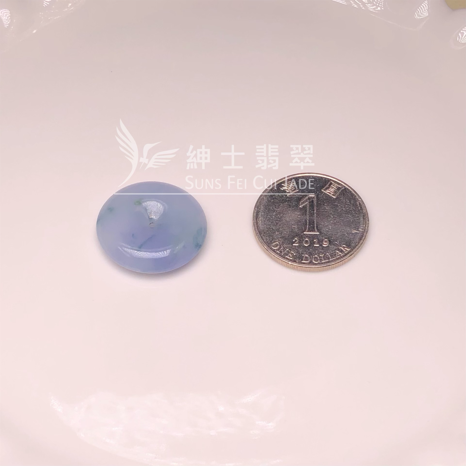 B08567 茄紫飄花平安扣