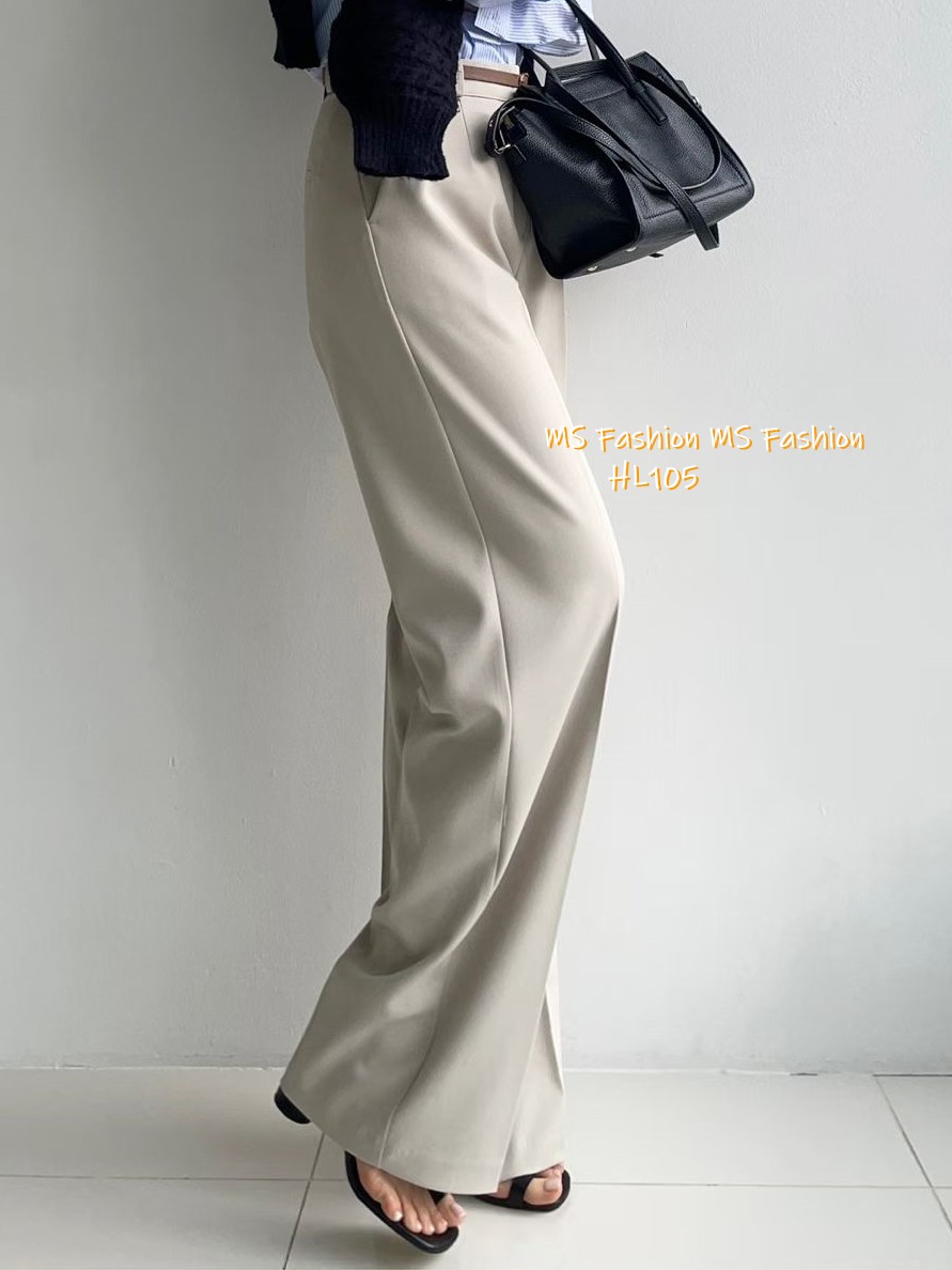 HL105 韓國🌼Howluk靚料闊筒西褲