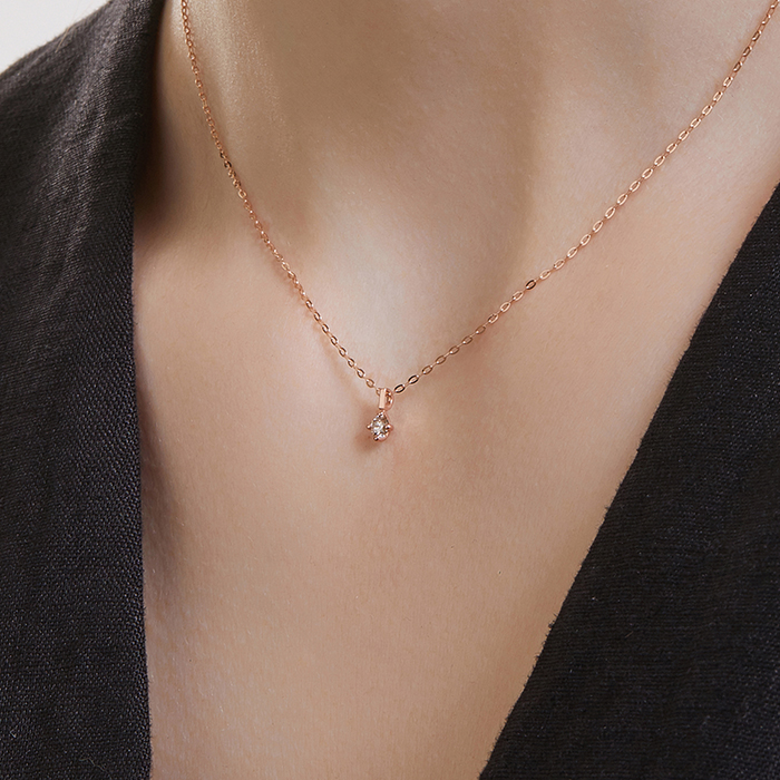 DIDIER DUBOT Miss Doux 玫瑰金頸鏈 (JDRNRXF204C)