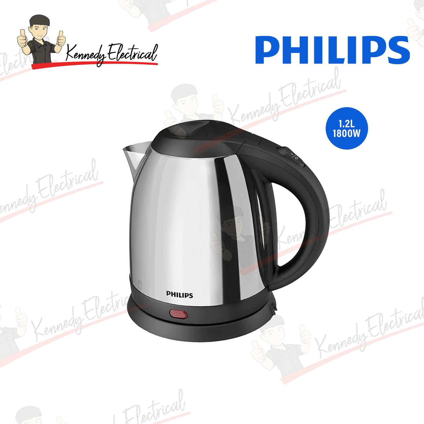 Philips 1.2L Stainless Steel Electric Kettle (HD9303/03)