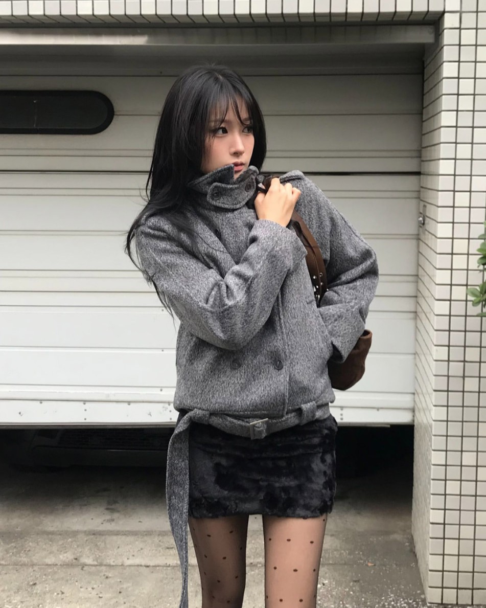 Shiny Fur Skirt (In pants)