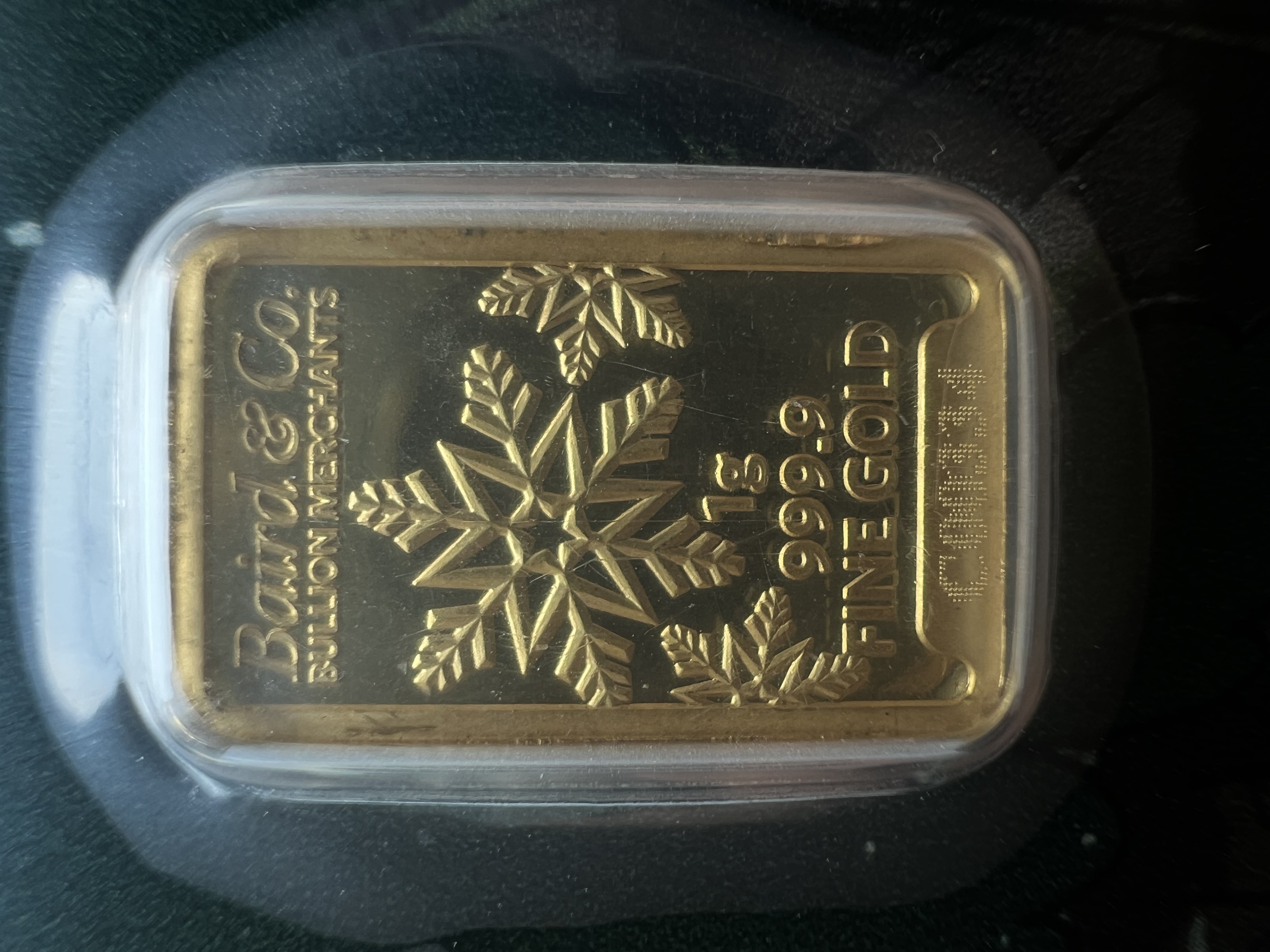 (SN:334) BAIRD MINT Rare Christmas 1g 🇬🇧UK Limited Gold Bar Emas 999.9 圣诞节