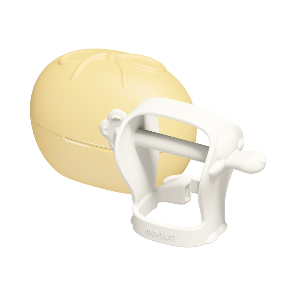 Moyuum  - 白金矽膠小羊型手環式嬰兒牙膠連盒 (白色)_MY270