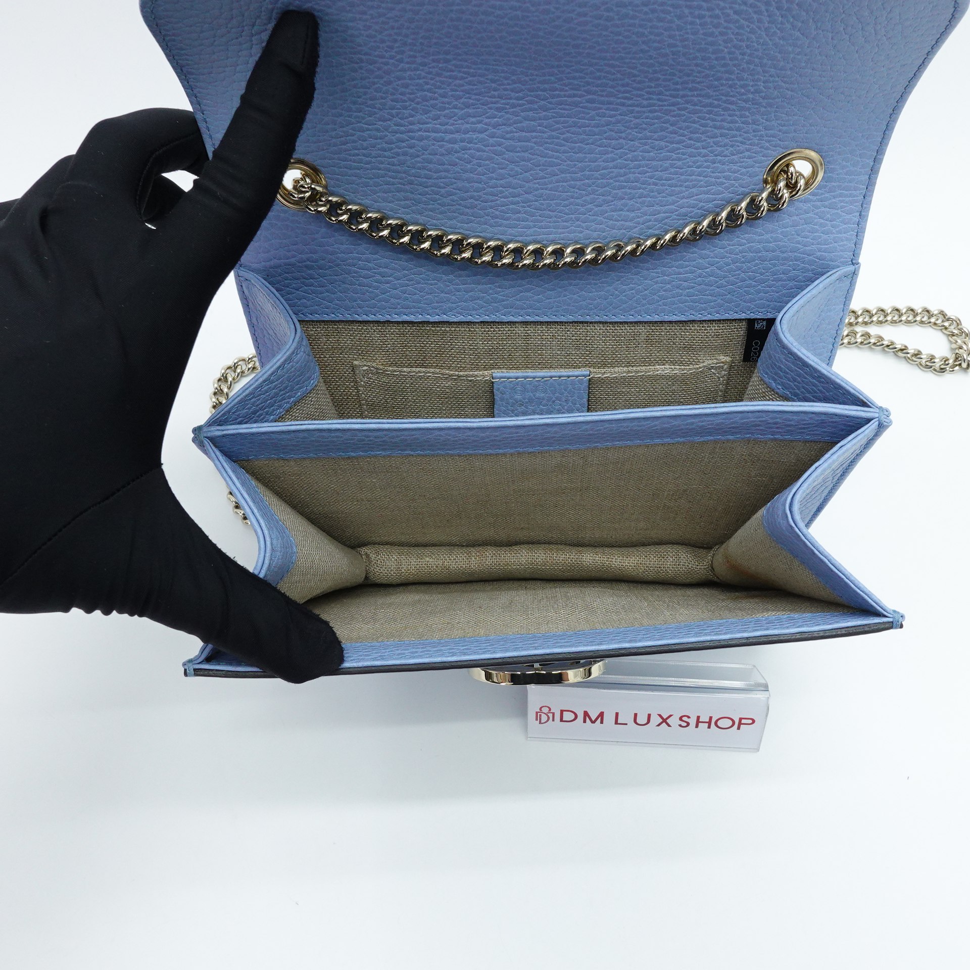 Gucci Blue Interlocking Sling Bag