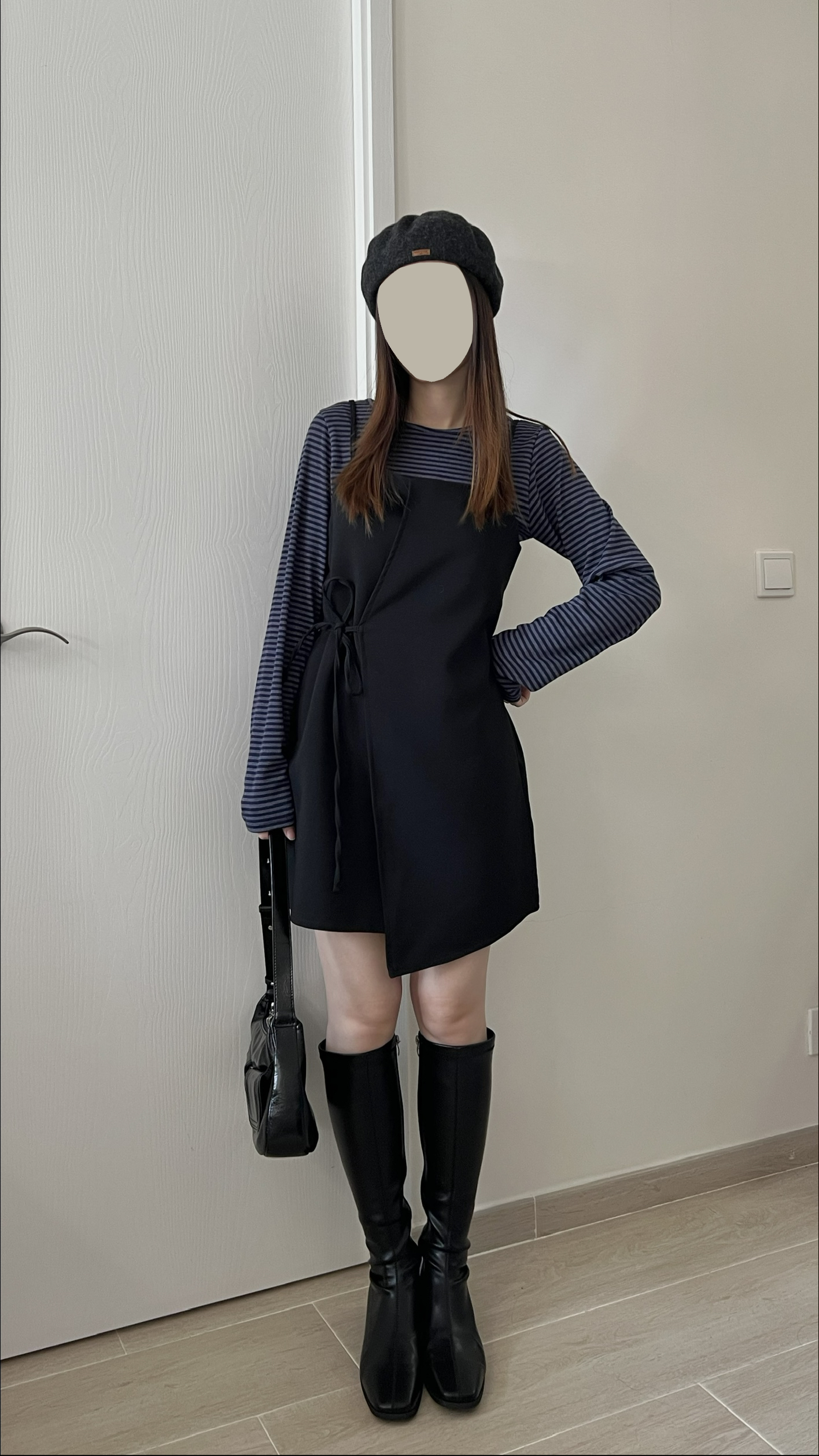 蝴蝶結不規則ops  小個子可 現貨