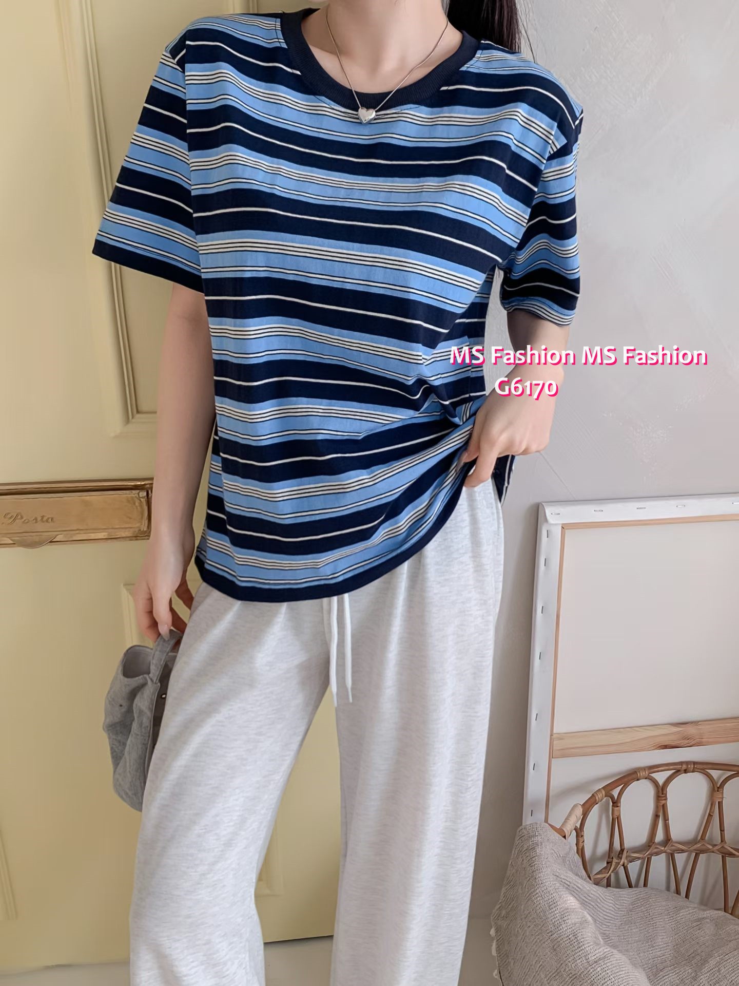 G6170 韓國🇰🇷靚色橫間top