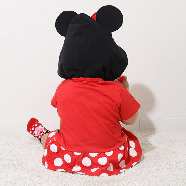 🇯🇵預訂 日本直送🇯🇵Babydoll x Disney兩色人物造型連帽短袖包屁裙