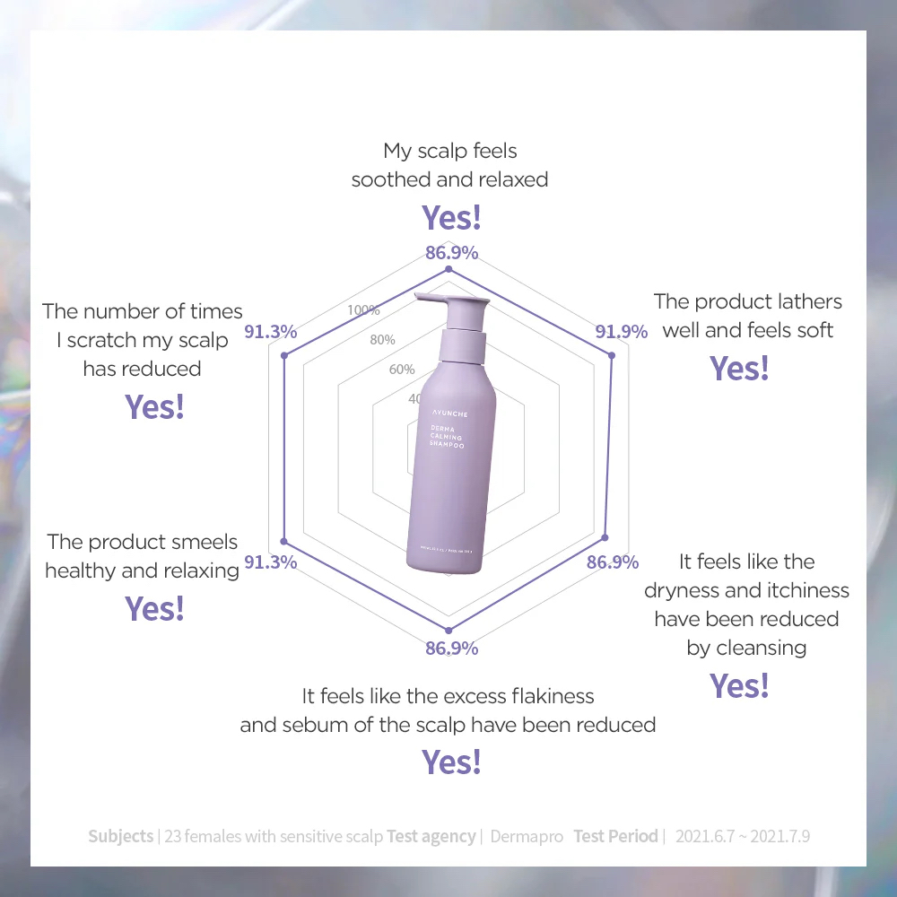 AYUNCHE Derma Calming Shampoo 洋甘菊舒膚洗髮液 （舒緩敏感、適合任何人士） 1000g