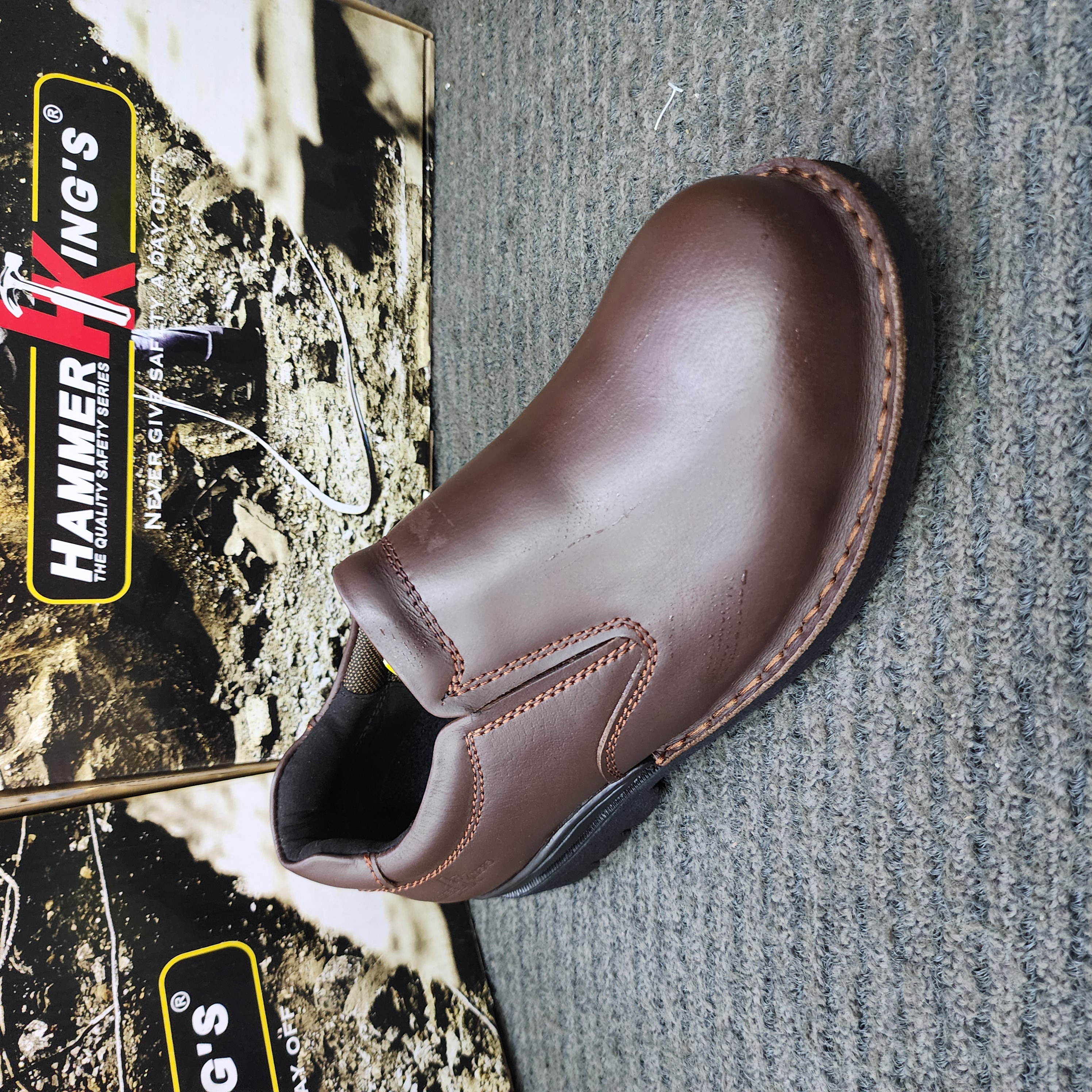 Hammer King SAFETY SHOES HK 13001 Safety Shoes Boots Steel Toe Cap Steel Mid Plate SIRIM and DOSH Approved Kasut Keselamatan