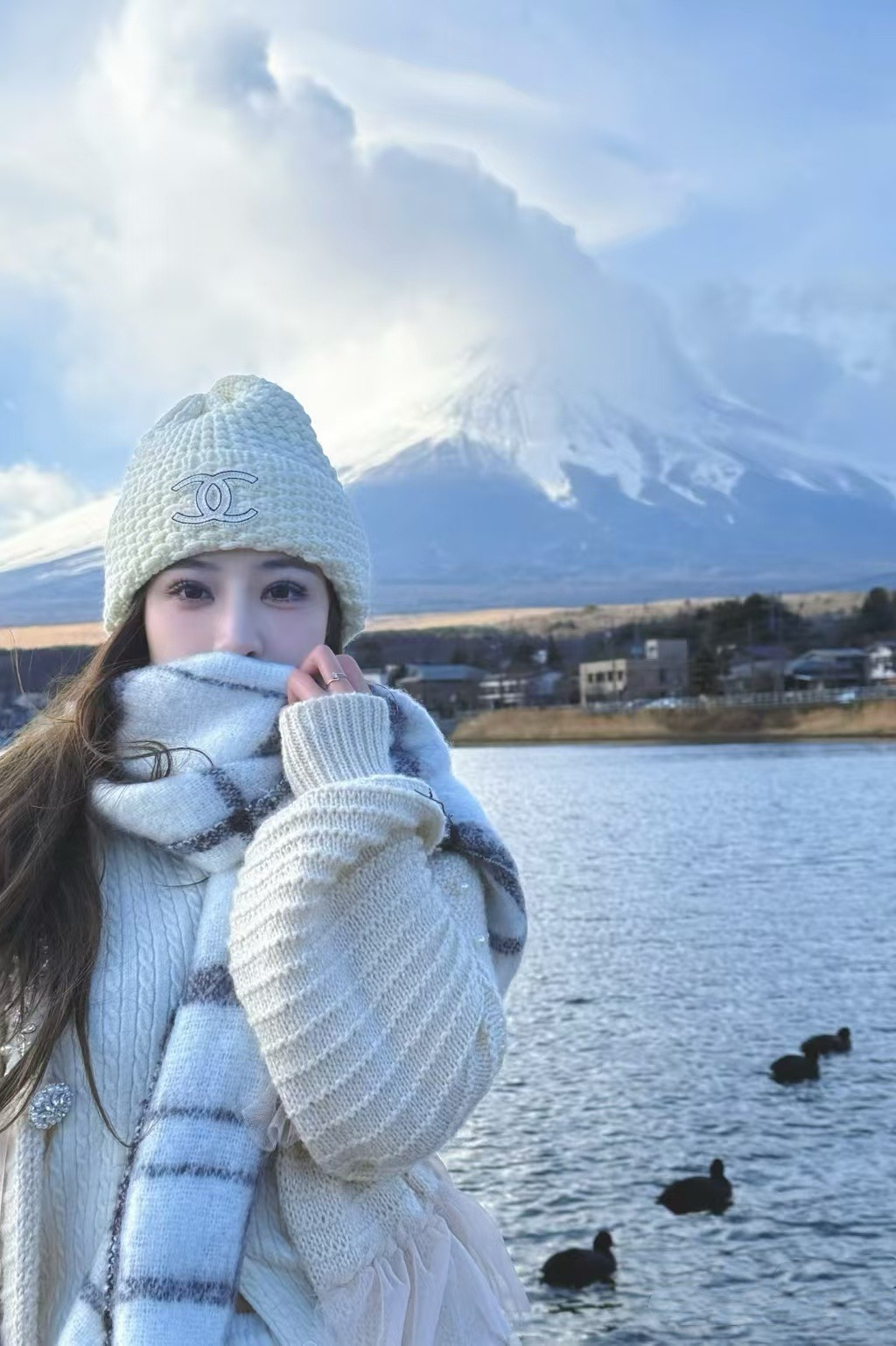 【原單】CHANEL 羊絨針織冷帽