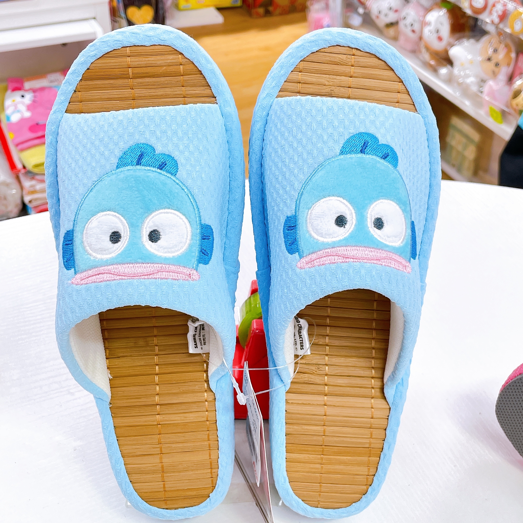 日本直送Sanrio 水怪 竹蓆家居拖鞋23至25 cm