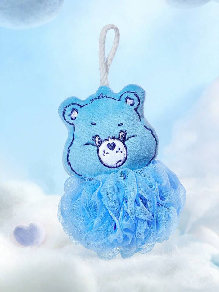 🌈可愛卡通熊造型沐浴球🐻