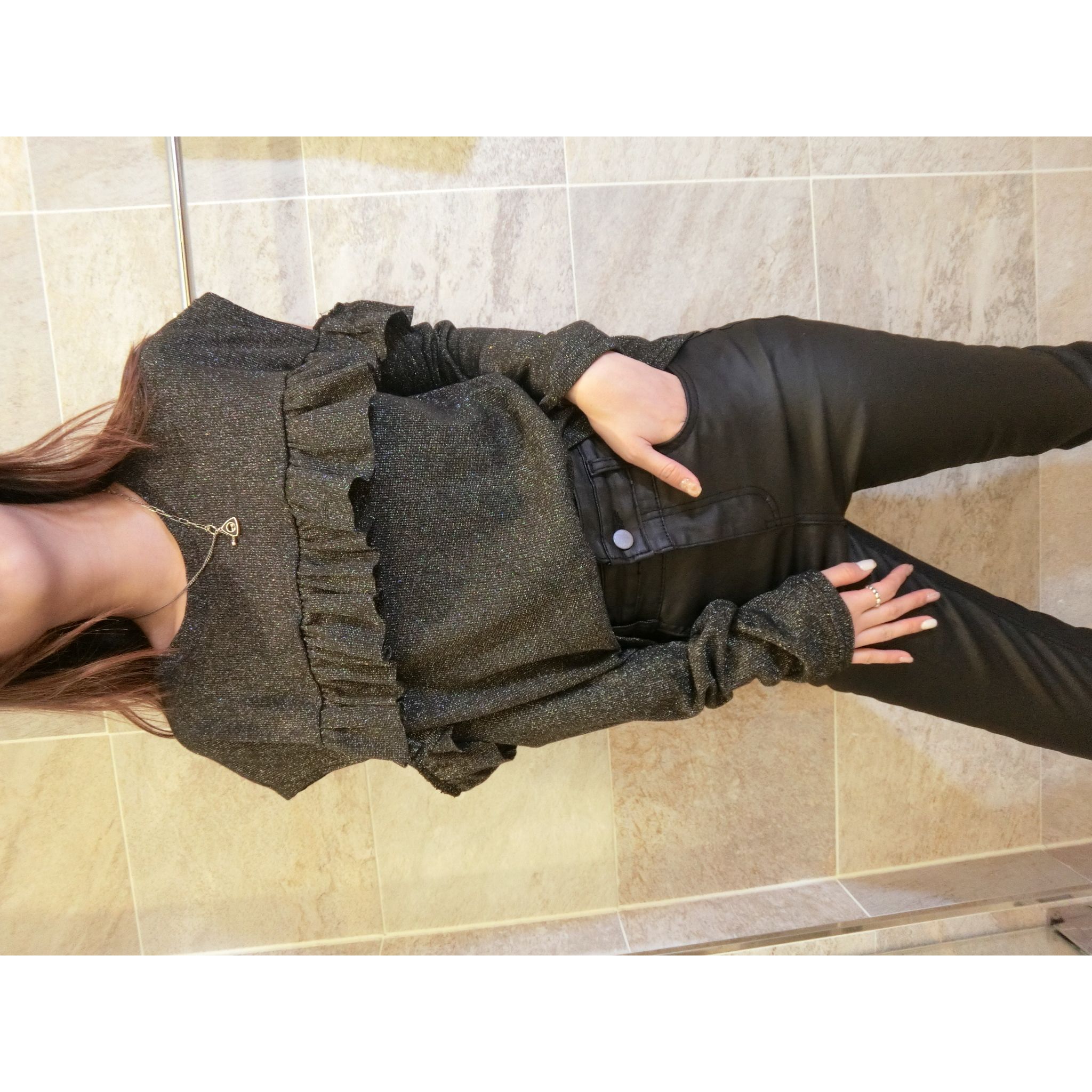 閃閃ruffle  線Top 