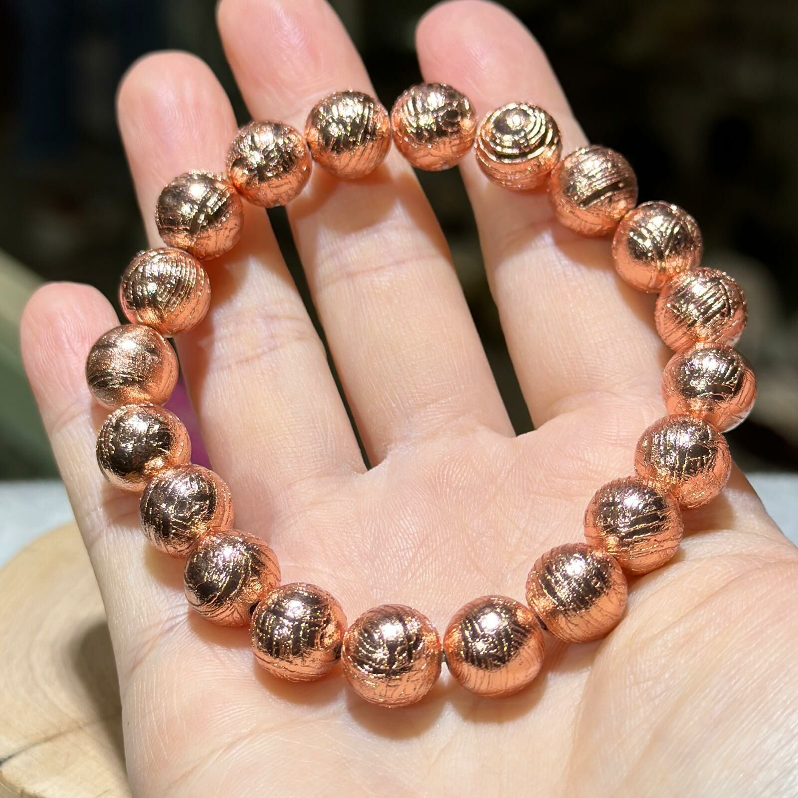 瑞典天鐵手串 (玫瑰金) 10 mm +/-