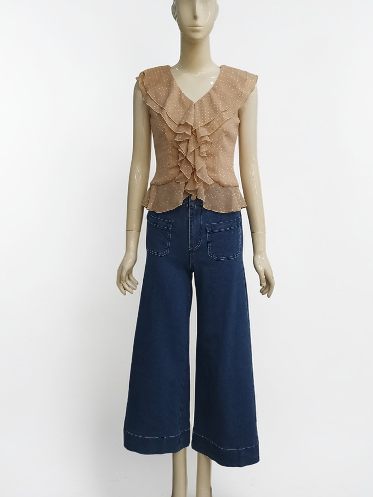 Roselle Ruffle Chiffon Top M161