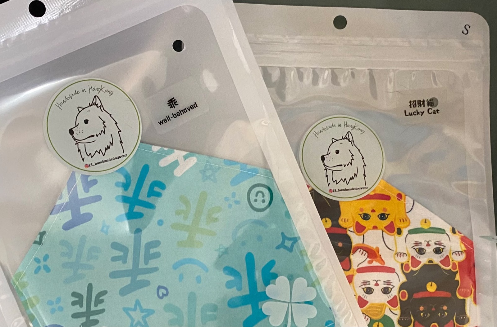 DL handmade Dog Acc - Bandana S