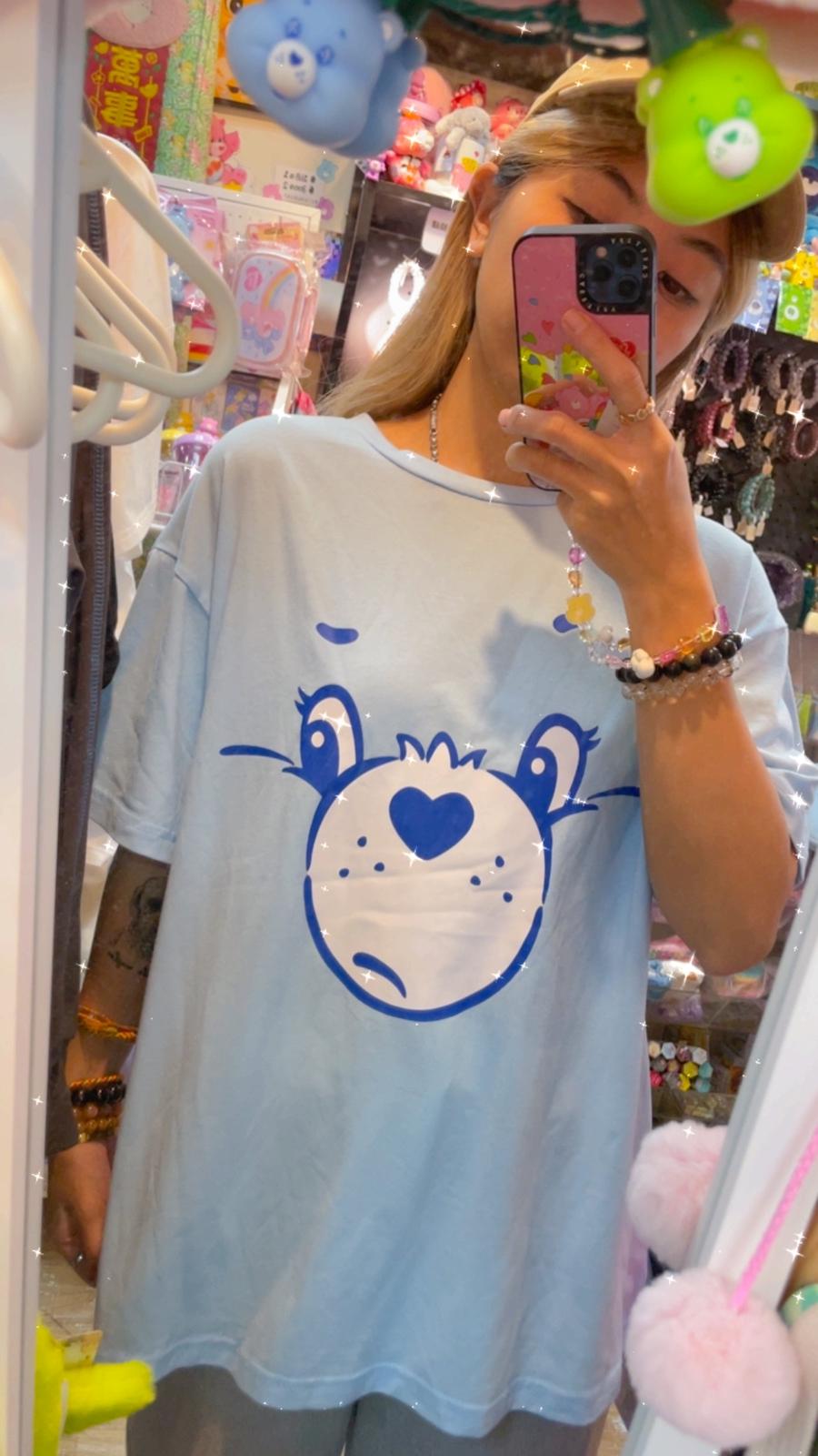 減價品🌈可愛藍色 Care Bears T恤🐻