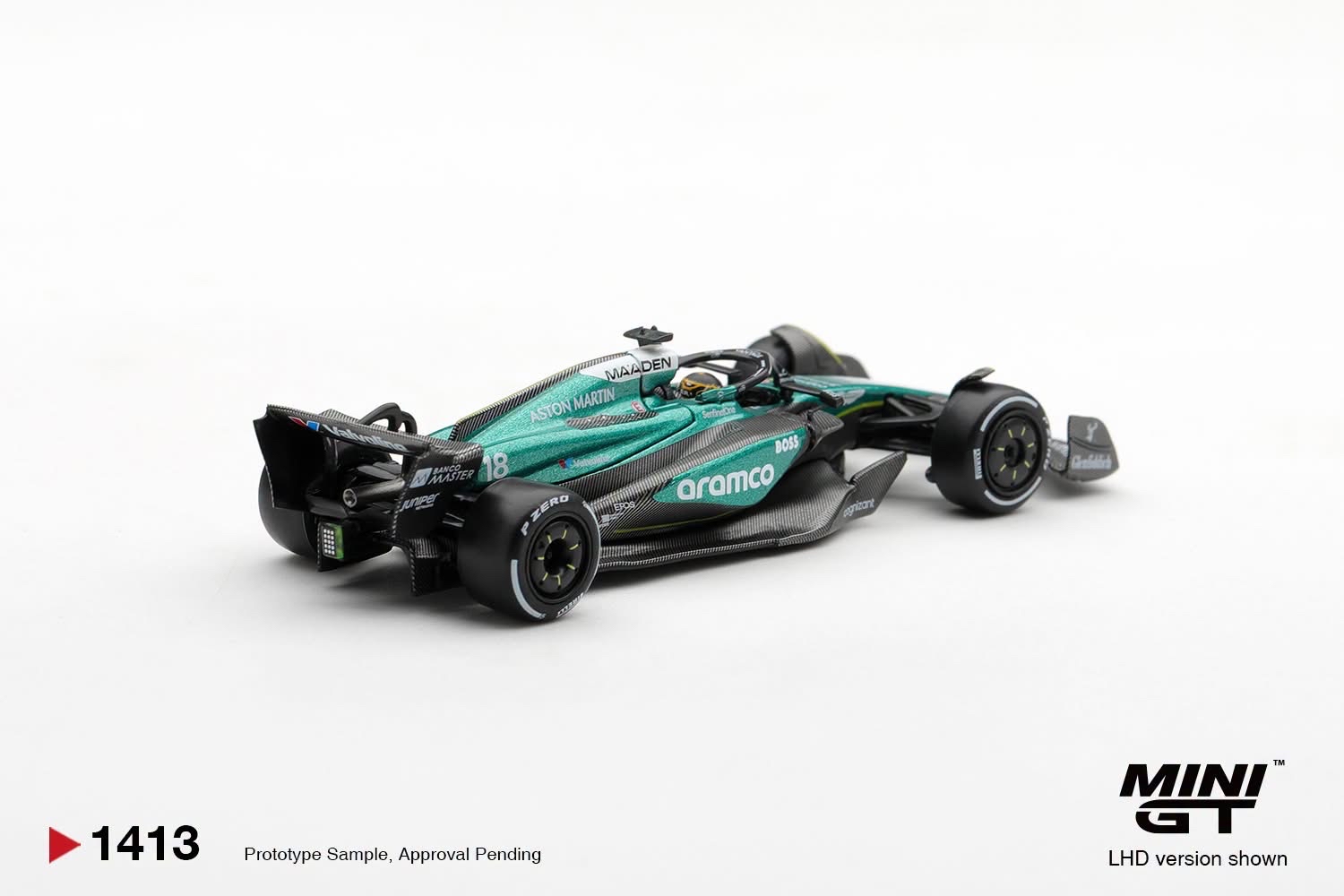 (預訂 Pre Order) Mini GT ( MGT01413-L ) Aston Martin AMR24 #18 Lance Stroll 2024 F1 2024 Las Vegas GP