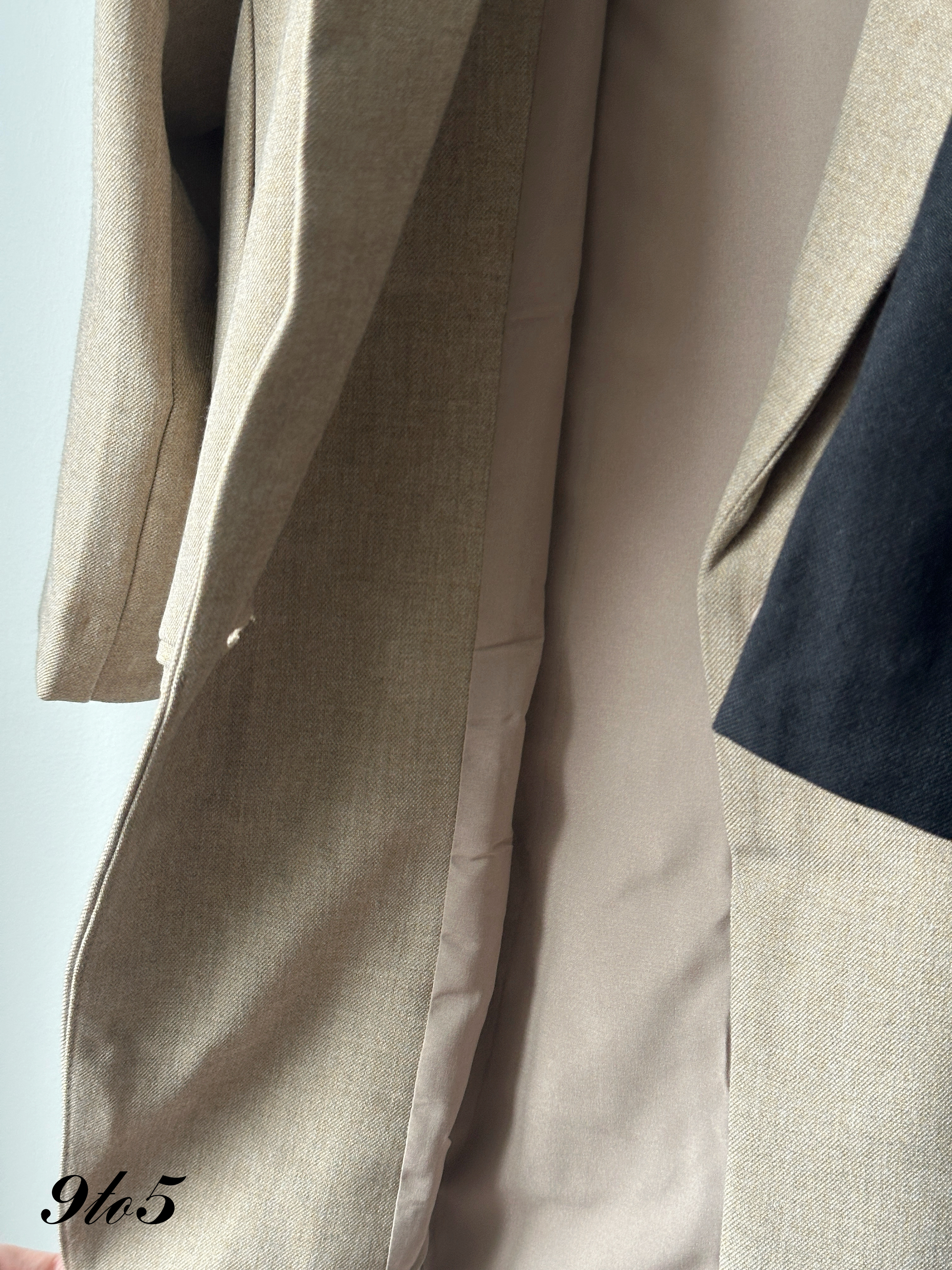 T4342 Half Sleeve Blazer - Black & Brown