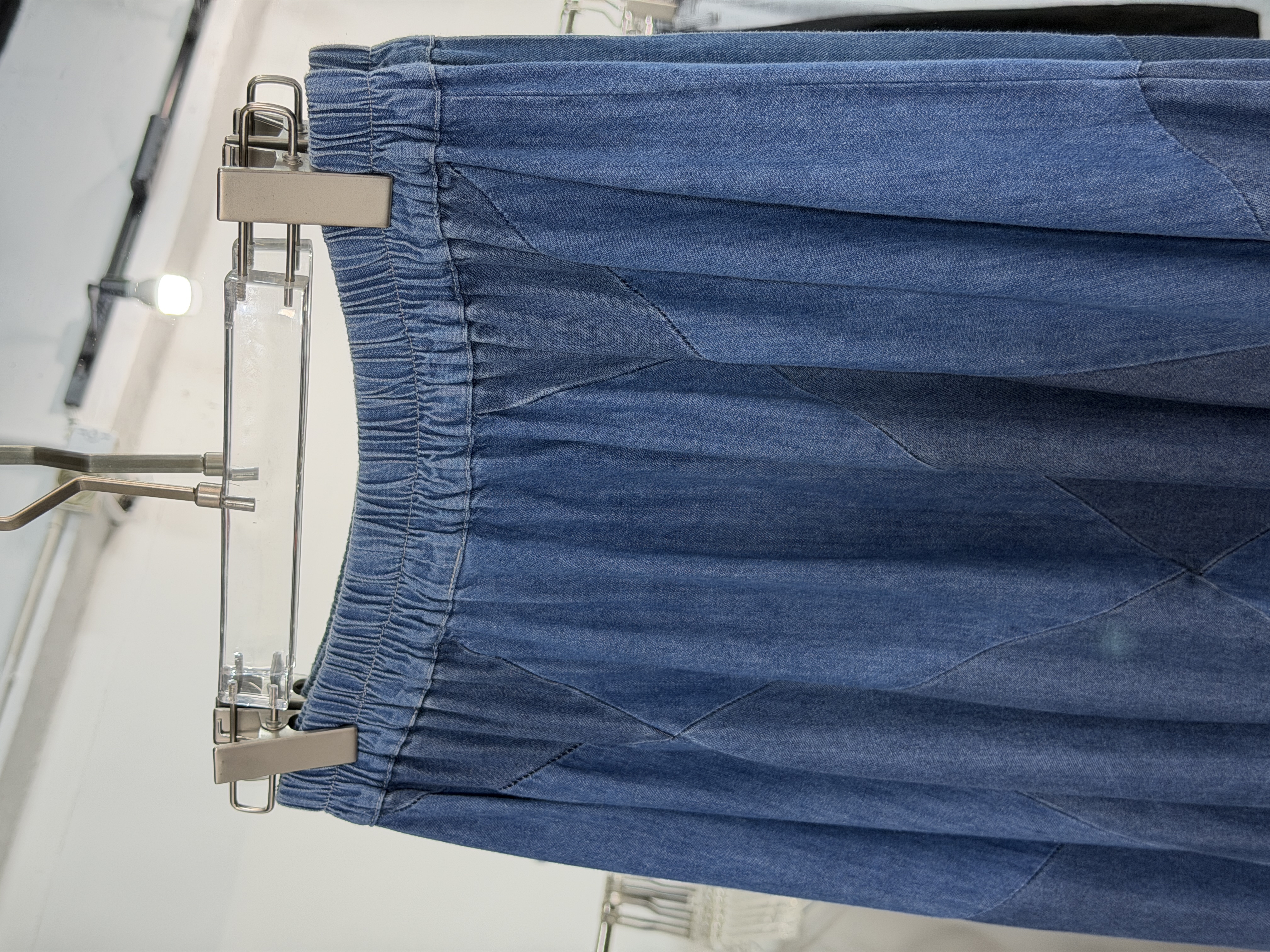 復古牛仔Patchwork 長裙