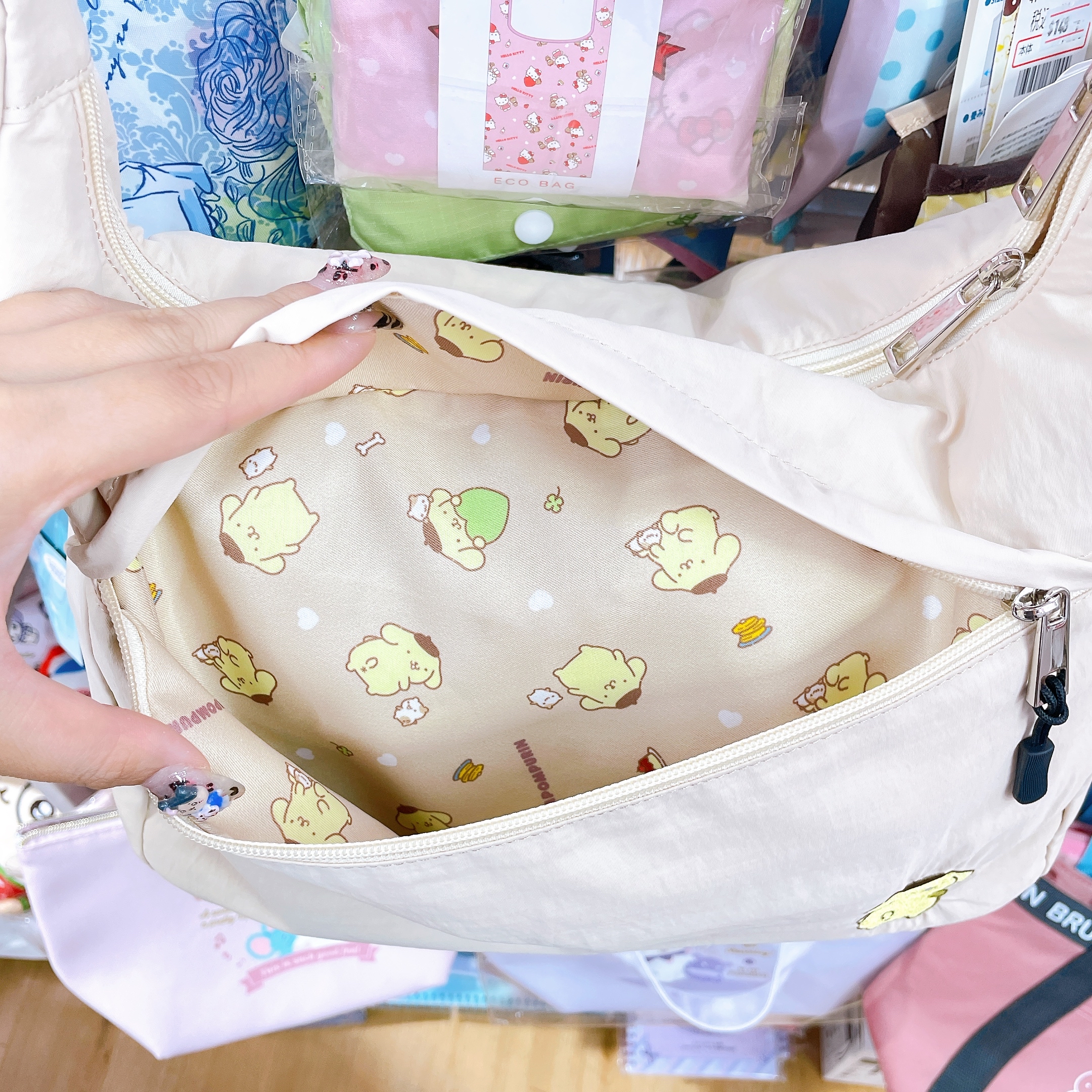 日本直送Sanrio 布甸狗則孭袋
