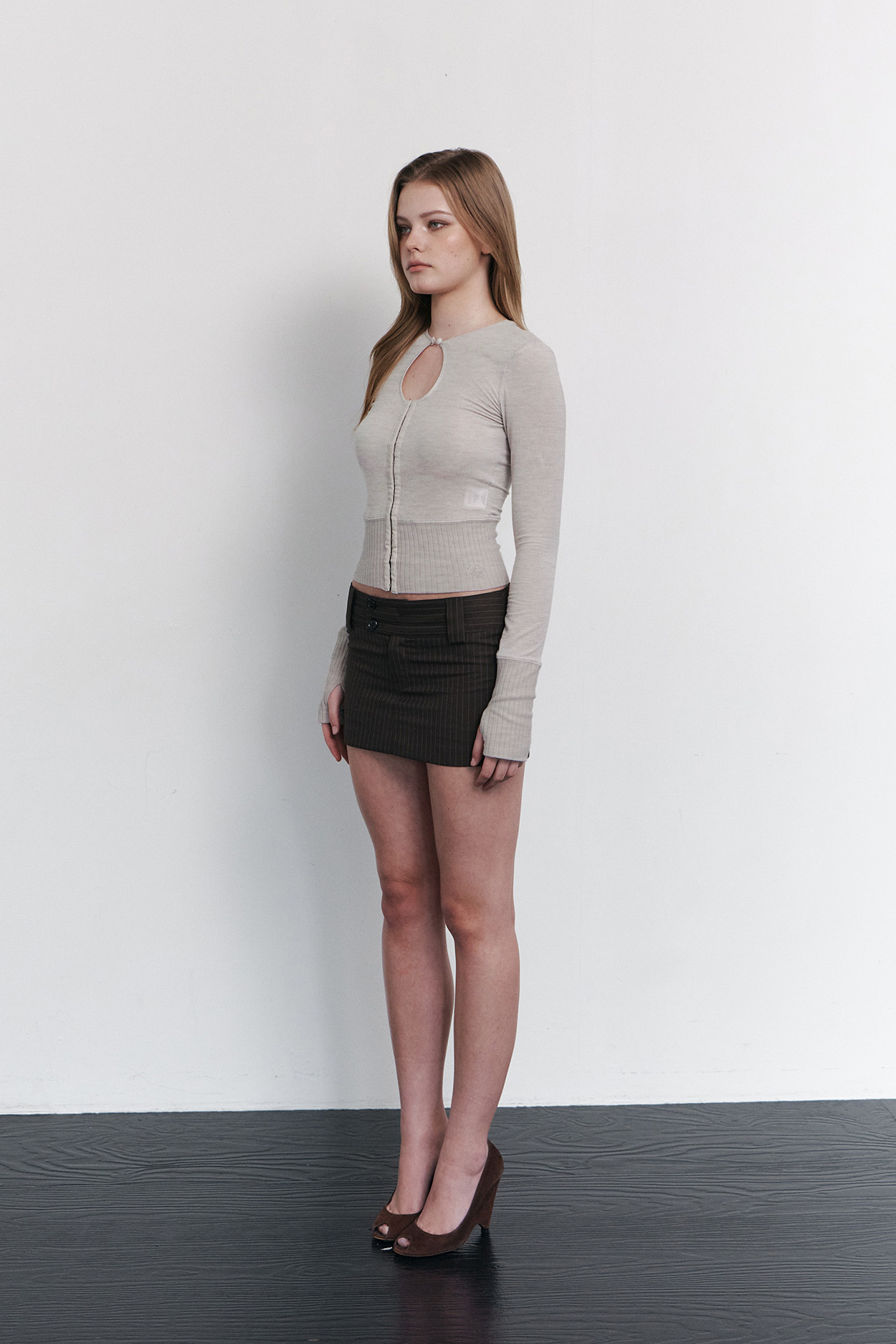 pleaseNOFOLLOW - Ollie Hooked Cardigan (Oatmeal)