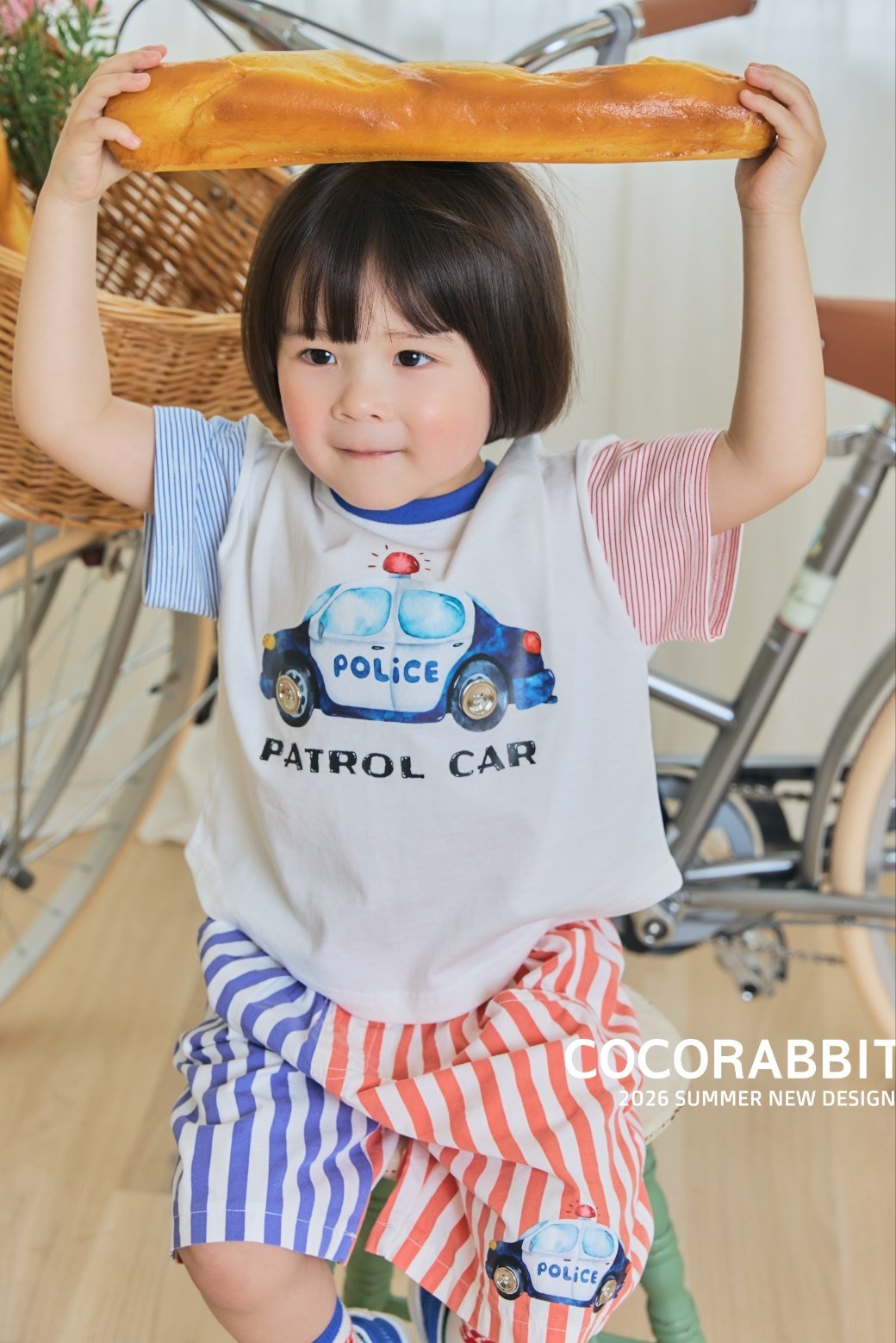 車車 Top / 車車直紋短褲