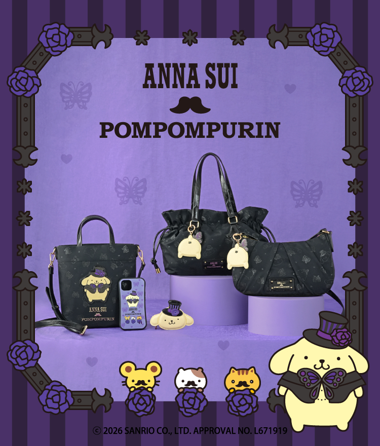 🎀【預訂】Anna Sui x Pompompurin 抽繩手提包