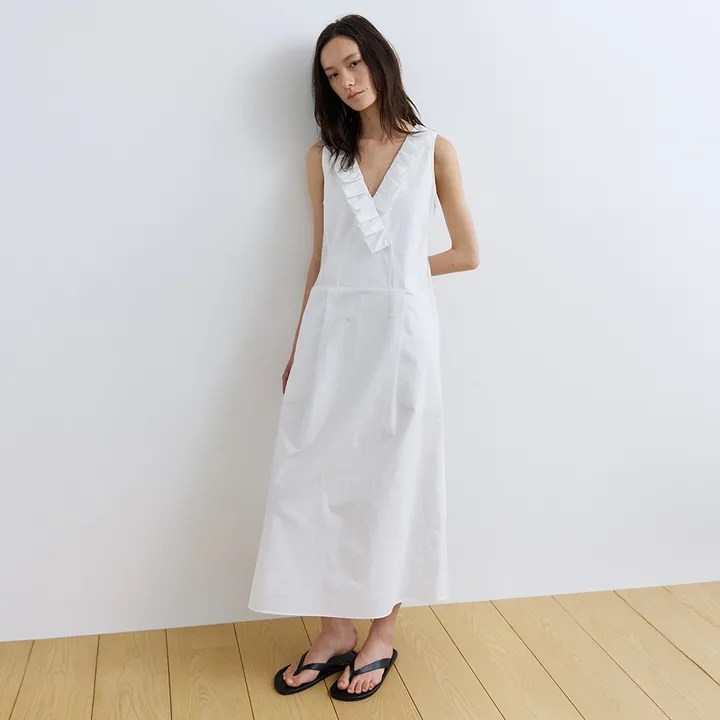[portofcall] Pavane Pleats Collar Dress (2色)