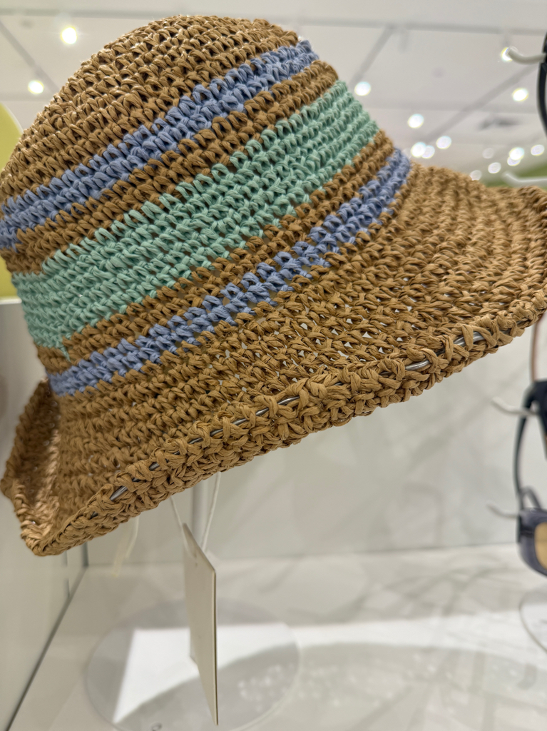 Colorful Mixed Yarn Straw Hat