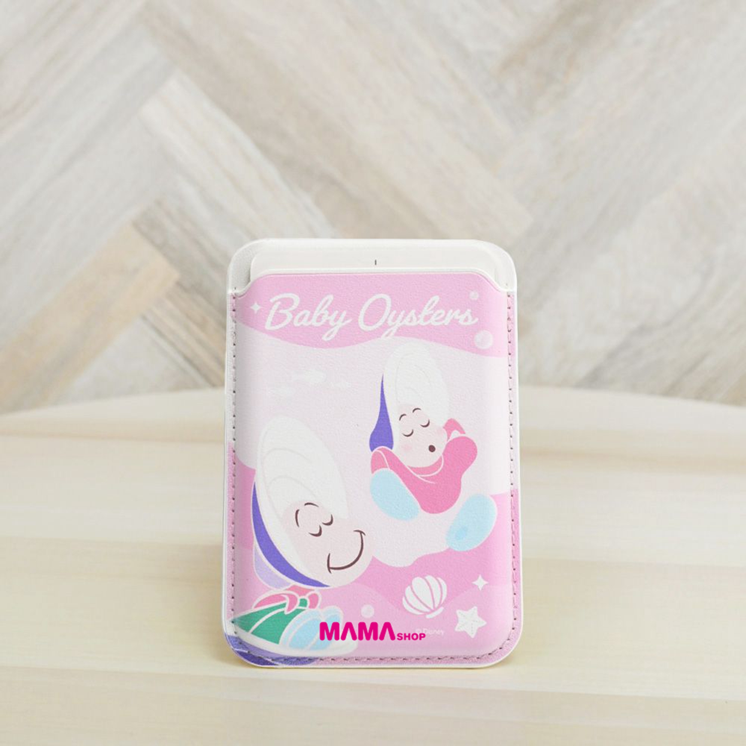 台灣直送愛麗絲夢遊仙境小牡蠣系列磁吸摺疊卡套手機支架