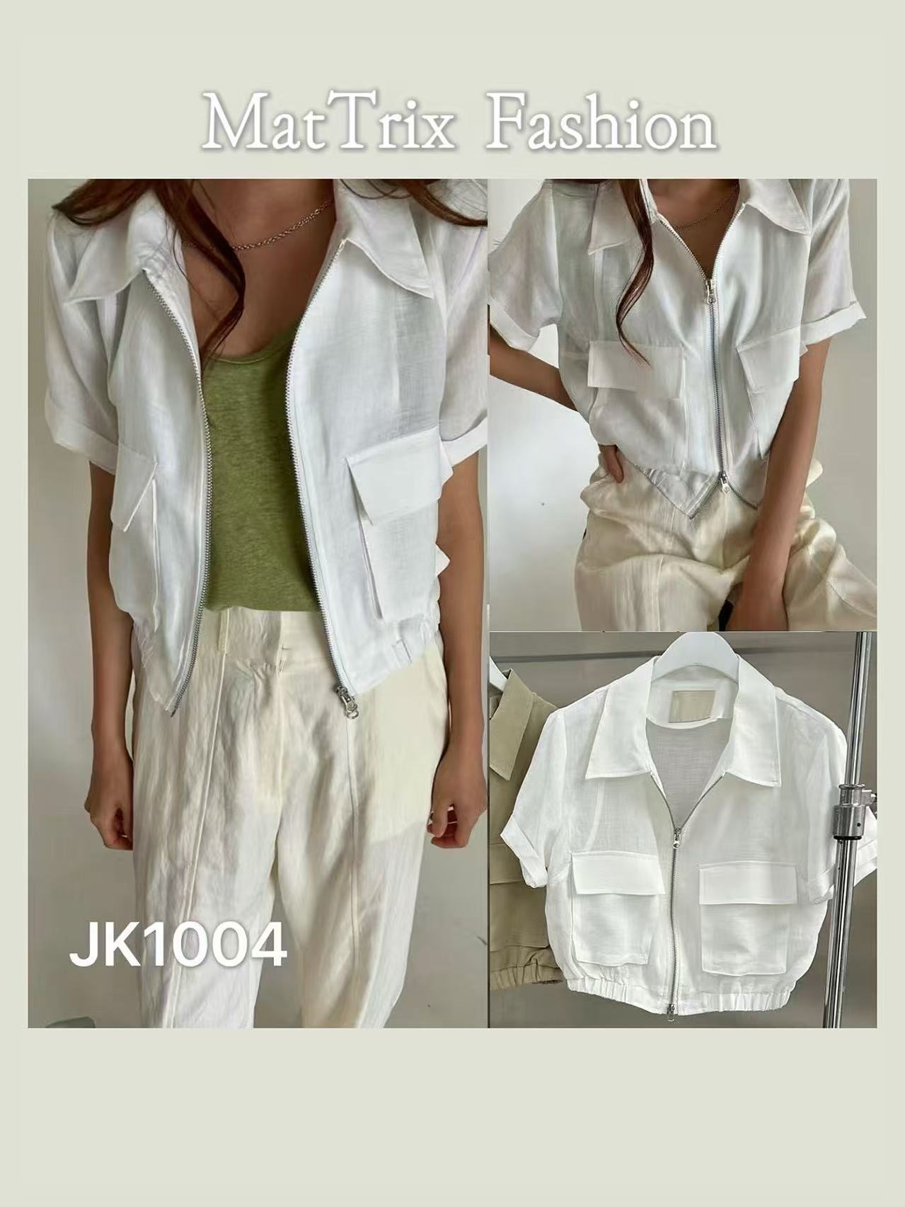 JK BK 麻質Jacket 原價$399