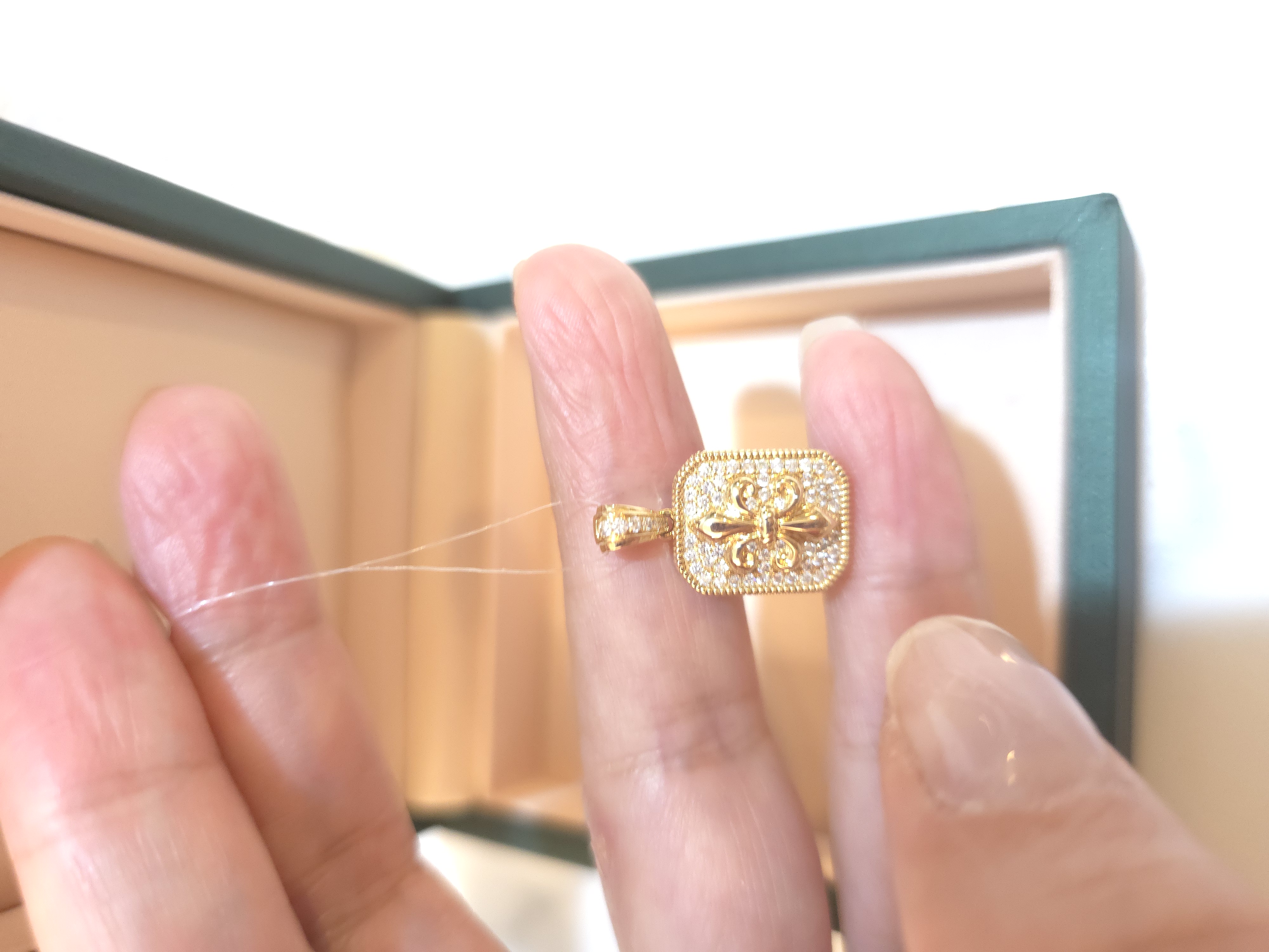 18K培育鑽石吊墜 d0.297 G3.691 