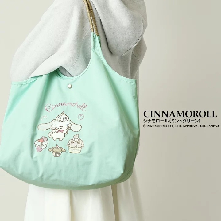 日本預訂📍日本Sanrio刺繡圖案輕身款Tote Bag