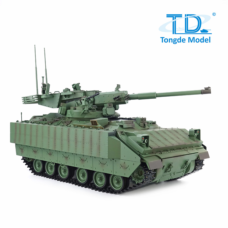 全新 通德 1:16 遙控 M 2128 布雷德利 105mm 火炮支援戰車 | 遙控坦克| 3.0版 | 基礎版本 | 紅外線對戰 | 伸縮炮管